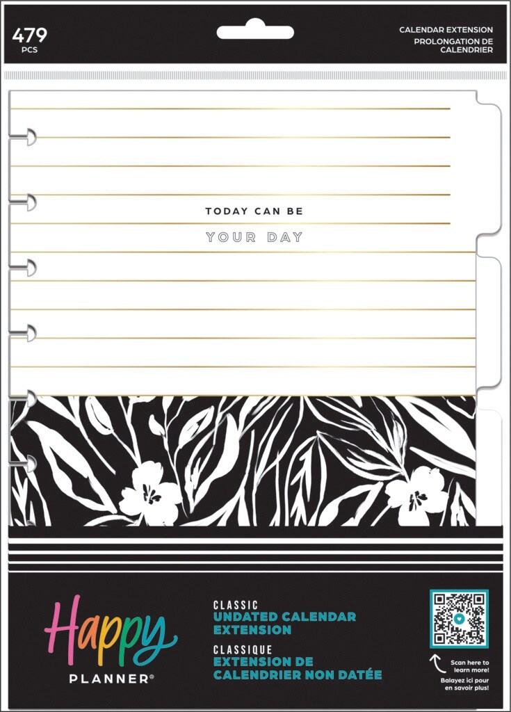 Happy Planner Classic Extension Pack-Sketchy Florals
