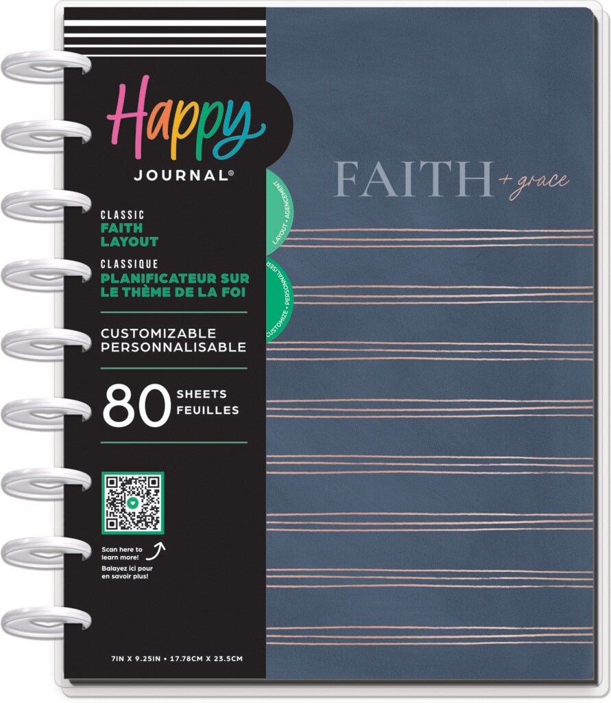 Happy Planner Disc Bound Guided Journal-Coastal Faith