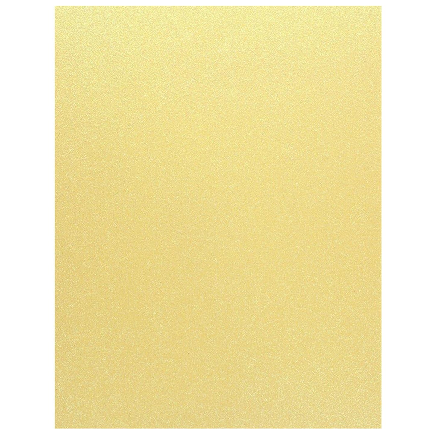 PA Paper Accents Glitter Cardstock 8.5" x 11" Iridescent Lemon Cello, 85lb colored cardstock paper for card making, scrapbooking, printing, quilling and crafts, 5 piece pack
