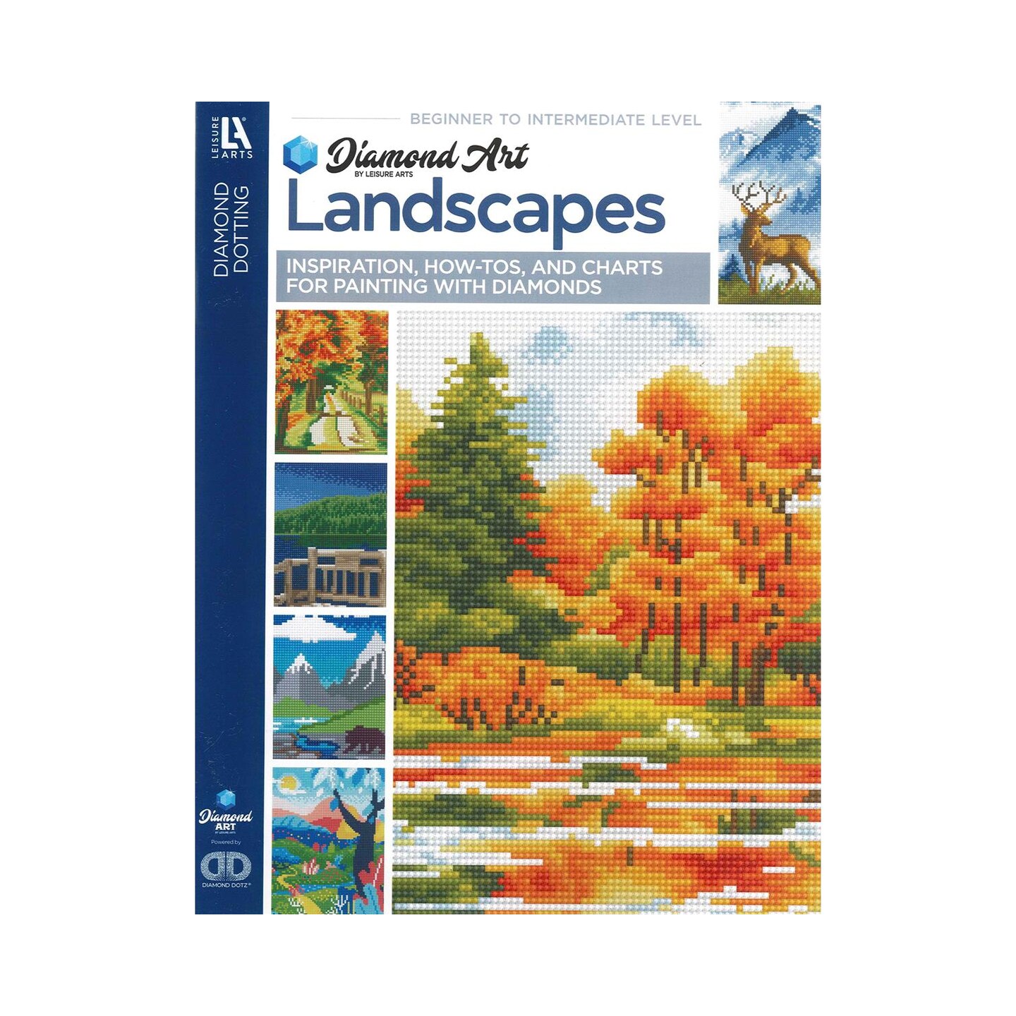 DIAMOND ART BY LEISURE ARTS Landscapes Painting Chart and Idea Diamond Dotting Book