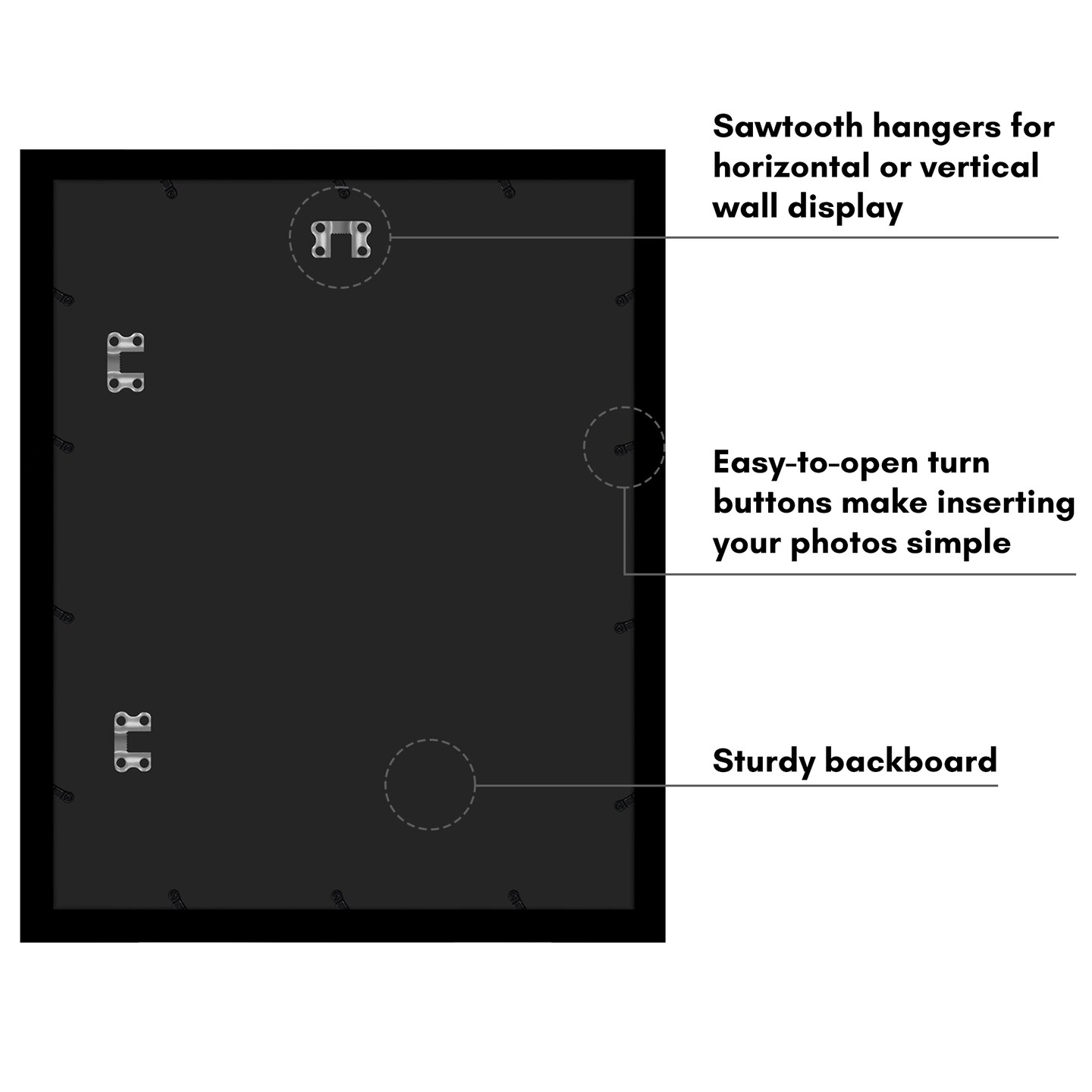 Americanflat Black Poster Frame with Black Mat - Engineered Wood Picture Frame with Plexiglass Front Cover - Wide Picture Frame