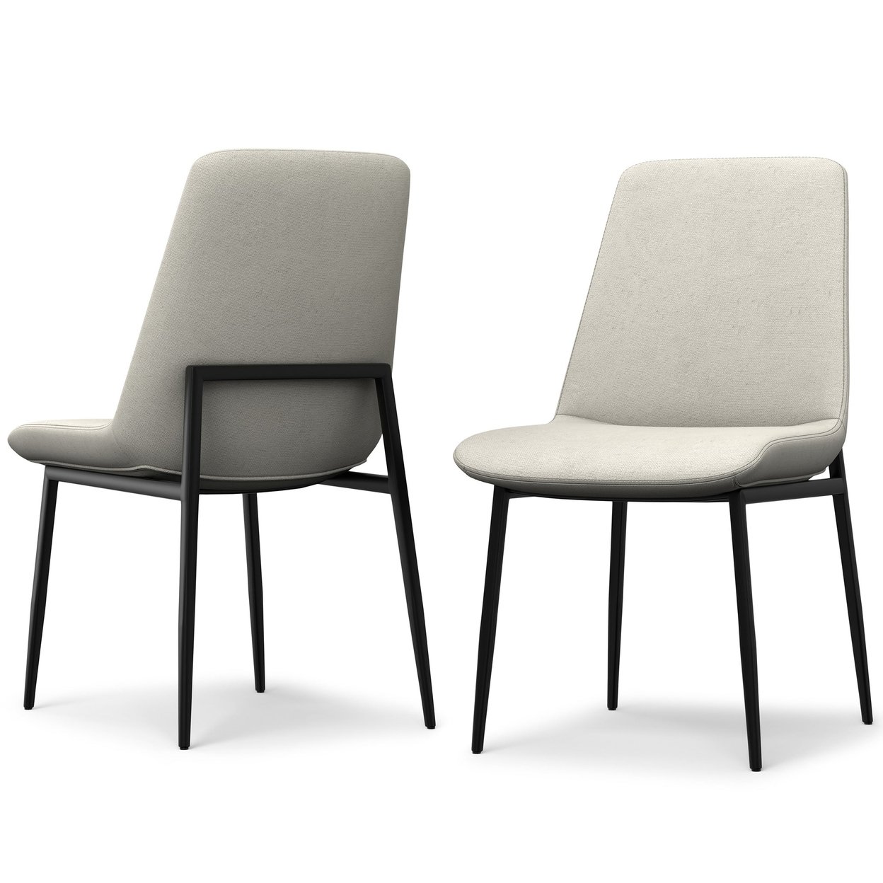 Savannah Dining Chair Set Of 2 Upholstered Metal Base Modern Comfort Furniture