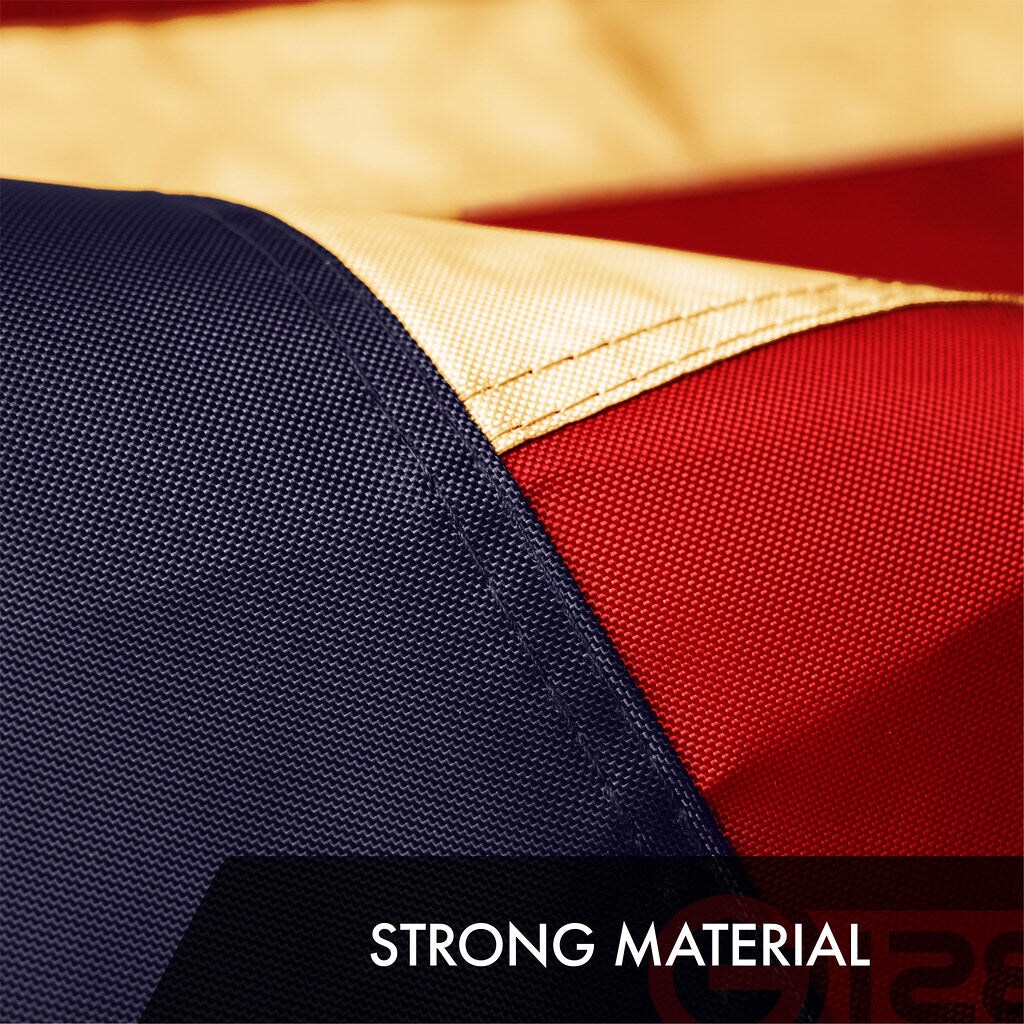 G128 Betsy Ross 1776 Tea-Stained Flag | 1x1.5 Ft | ToughWeave Pro Series Embroidered 420D Polyester | Historical Flag, Embroidered Design, Indoor/Outdoor, Brass Grommets, High Quality