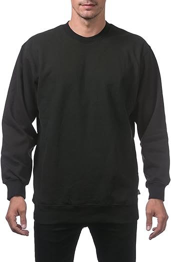 Men's Heavyweight Crewneck Long Sleeve Fleece Pullover Sweatshirt