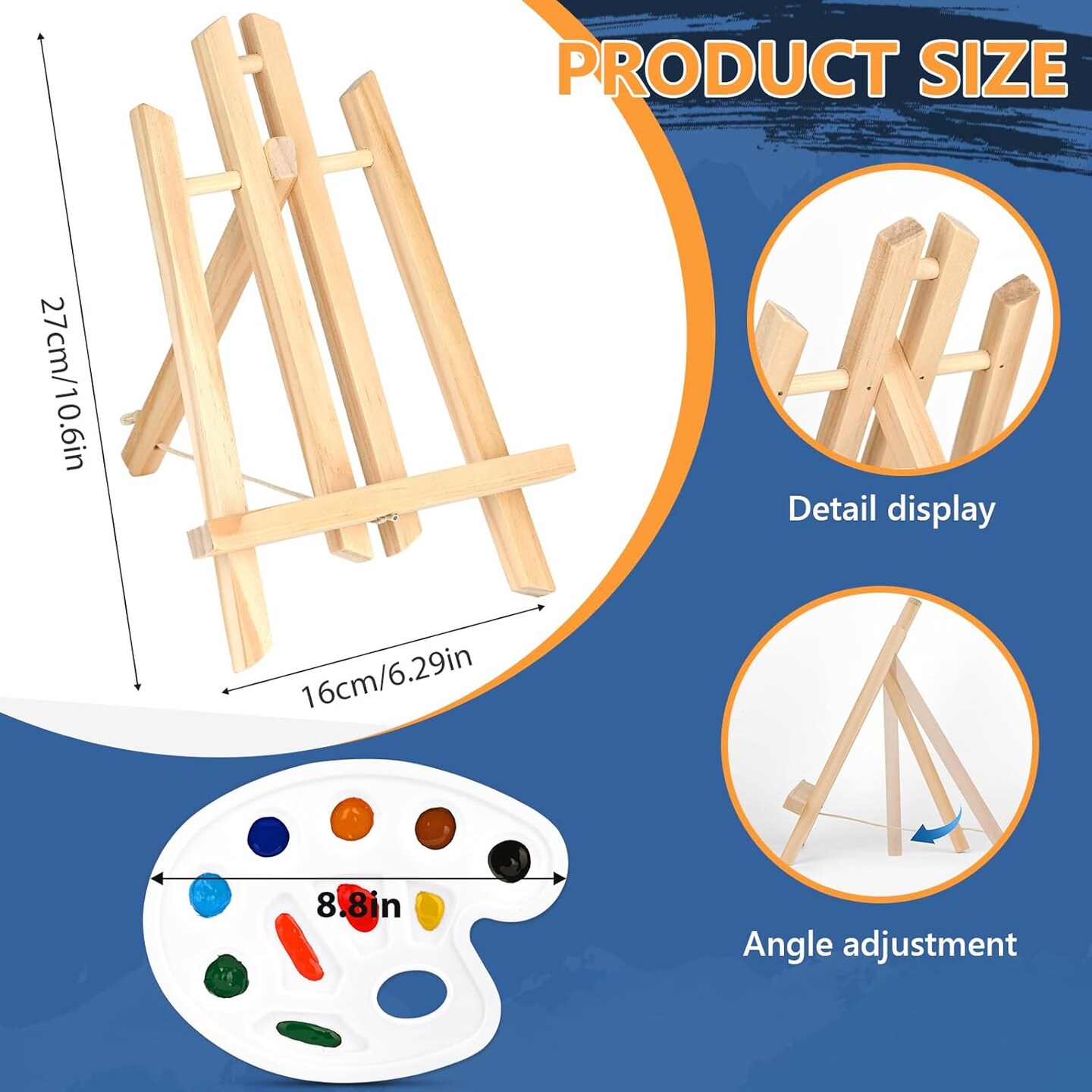 Painting Kits for Adults Kids,Acrylic Paint Canvas Easel Set