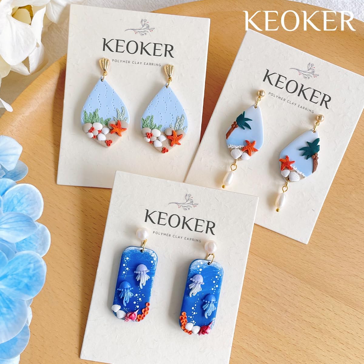 Sea Life Polymer Clay Mini Molds for Jewelry Marine and 4 Shapes