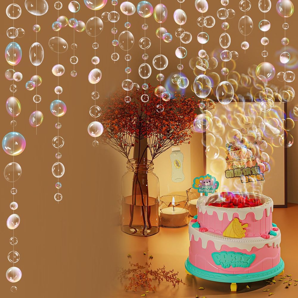 Transparent Color White Bubble Garlands Mermaid