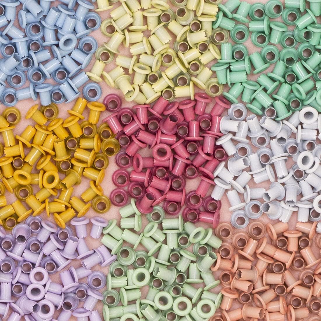 Pack of 50 Mini Metallic Eyelets