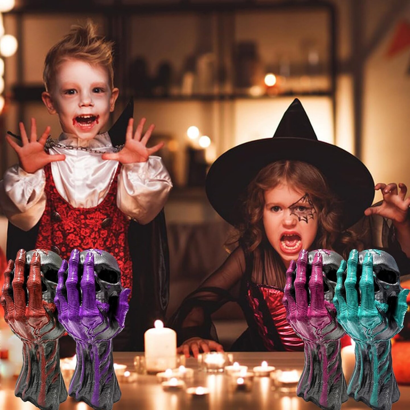 Halloween Skull Candle Molds