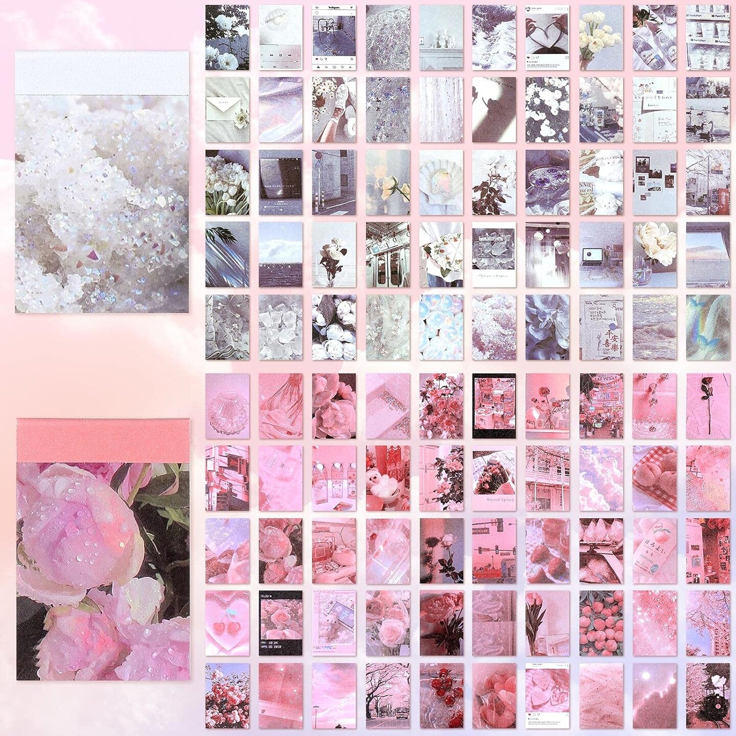 300 Sheets Washi Paper Sticker Aesthetic Stickers Set for Scrapbooking (Gentle Style)