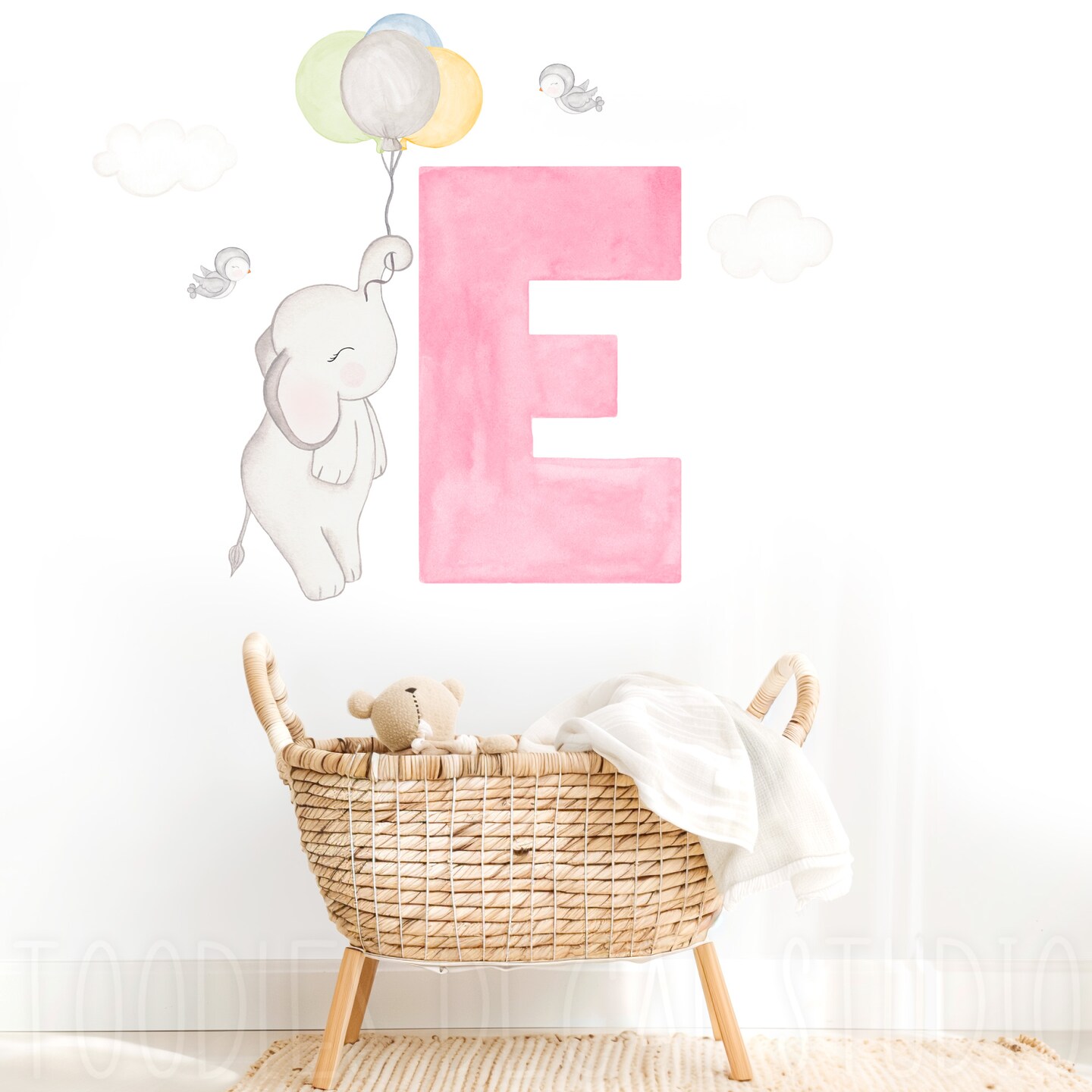 FYSUIMU Pink Bow Wall Decals - 12 Sheets Aesthetic Bowknot Floral Stickers For Nursery & Bedroom - View #6