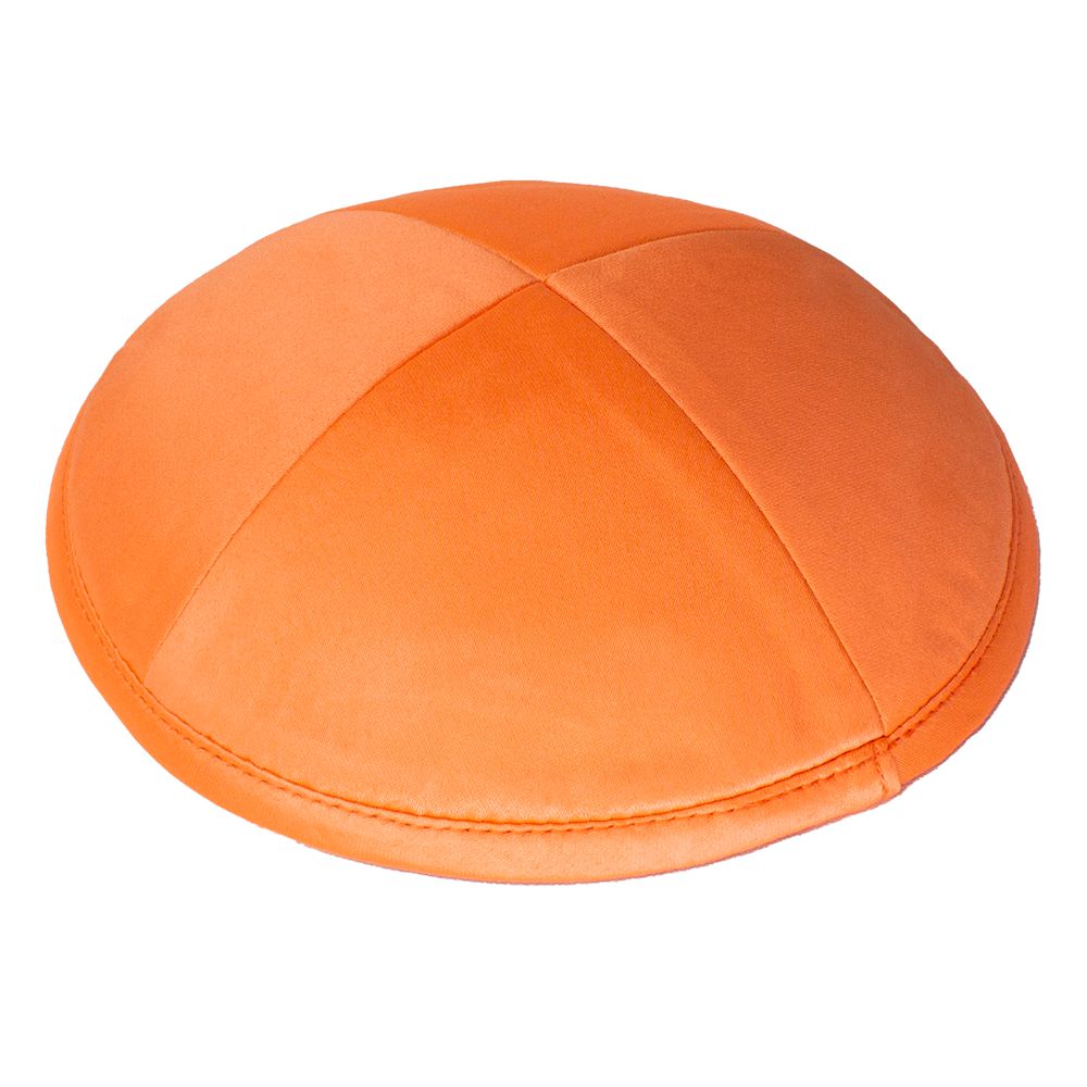 Kippah Orange Deluxe Satin