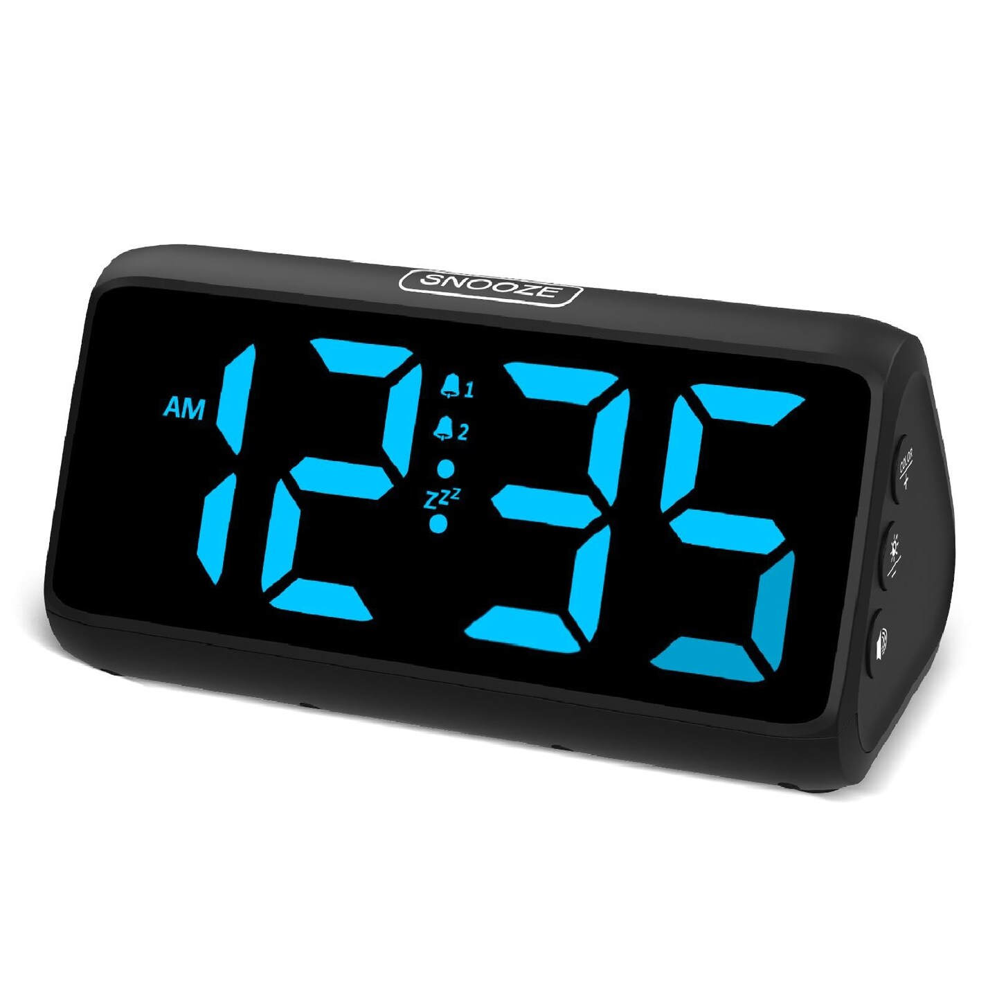 Digital Alarm Clocks for Bedrooms, Loud Alarm Clock with Dual Alarms, Bold Digits, 5 Dimmers, 4 Volumes, Snooze, Bedside Clock for Deep Sleepers Kids Teens Seniors, Plug in Clock, Easy to Set