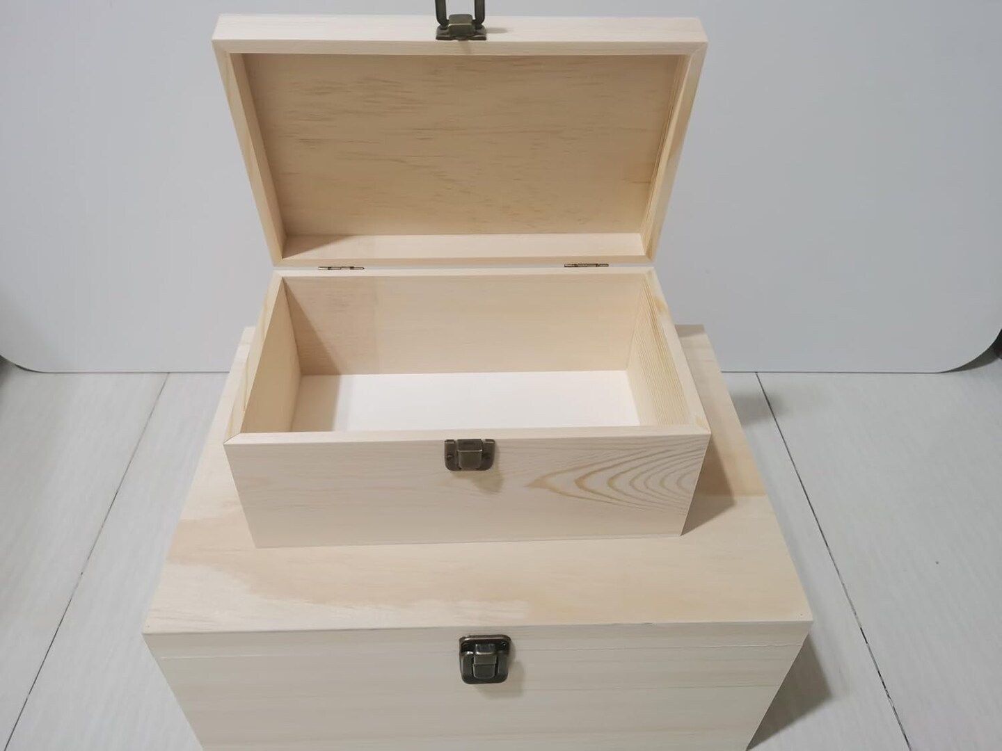 Natural Wooden Boxes for Crafts, Art &#x26; DIY Hobbies, Jewelry &#x26; Gift Boxes for Home Storage