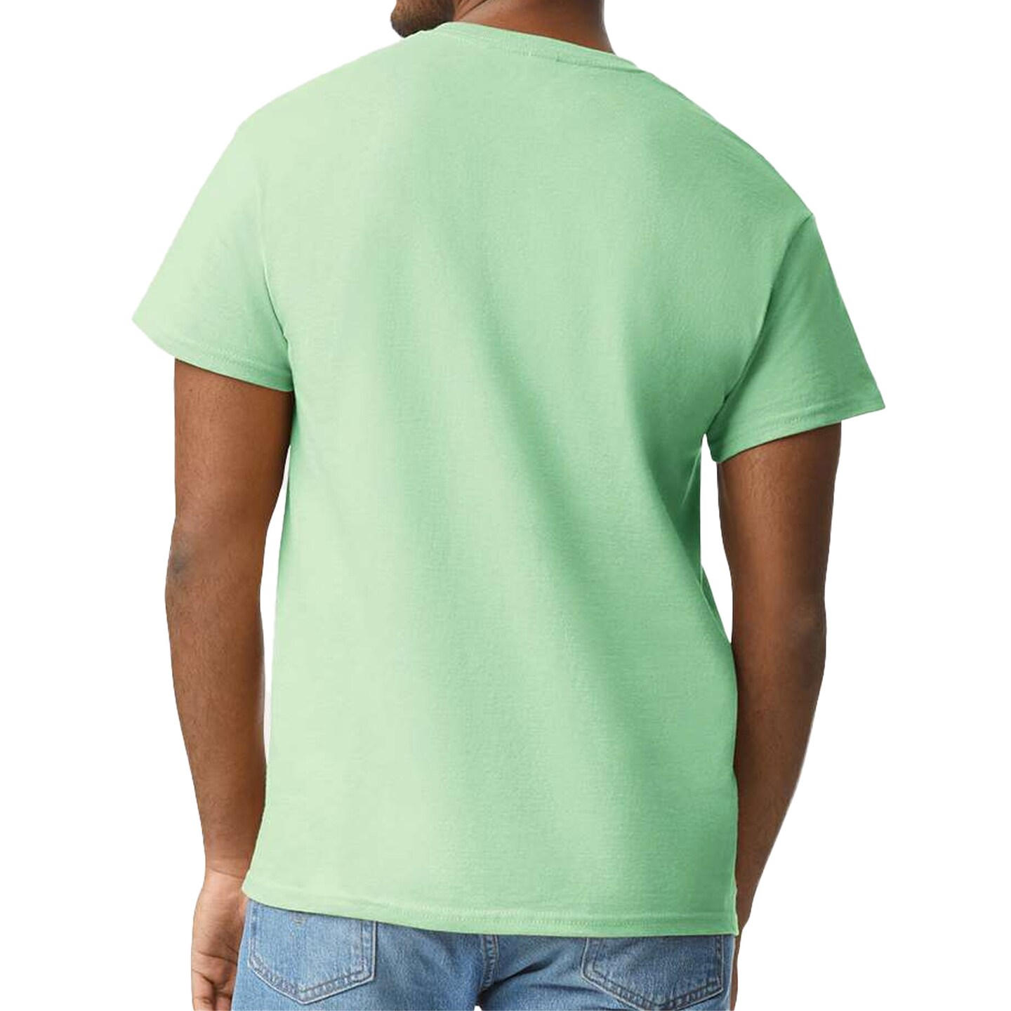 Gildan Men's Ultra Cotton T-Shirt Craft Bundle, Adult Mint Green Blank Tee for DIY Printing, S–5XL