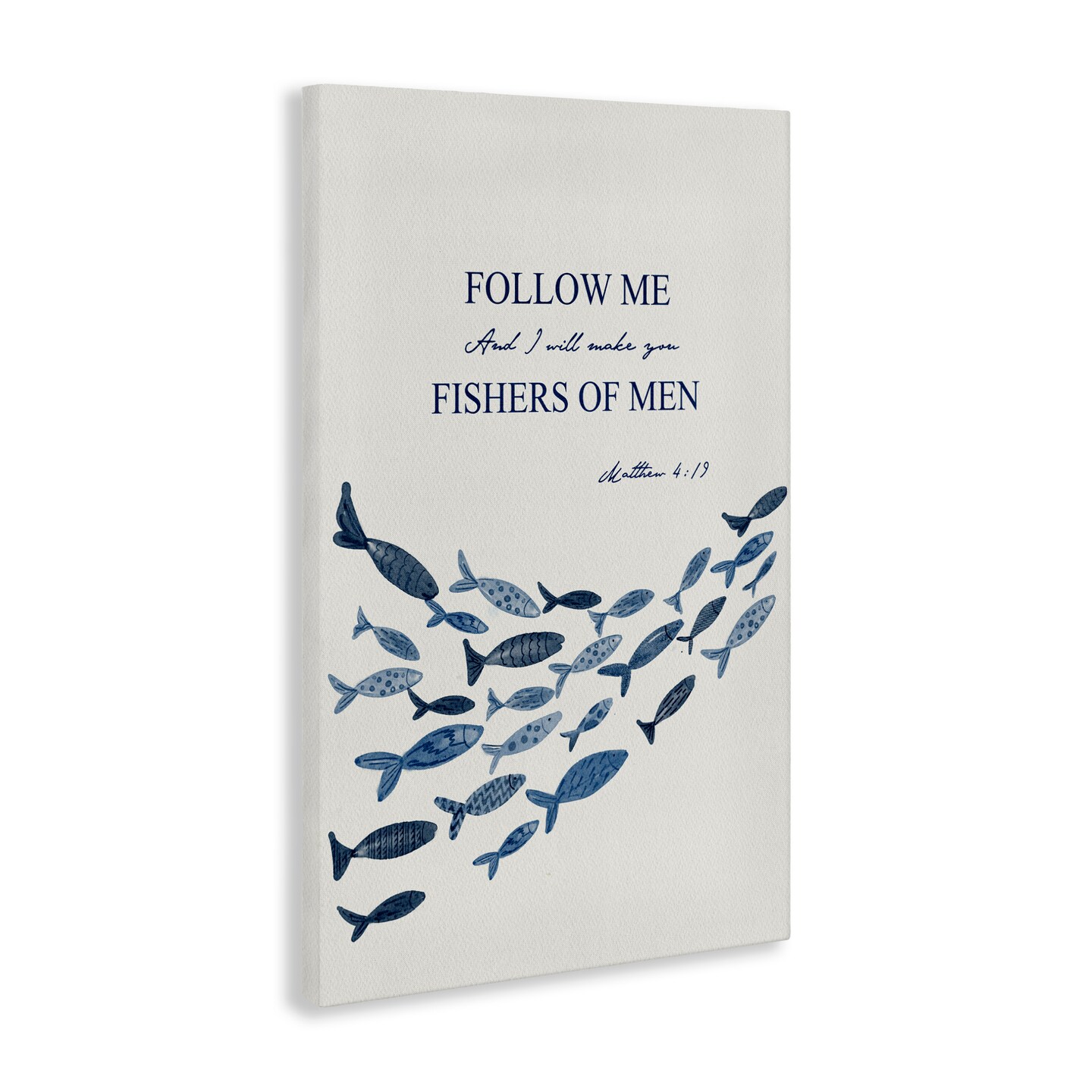 Stupell Industries Follow Me Fishers Of Men Canvas, design by Yen
