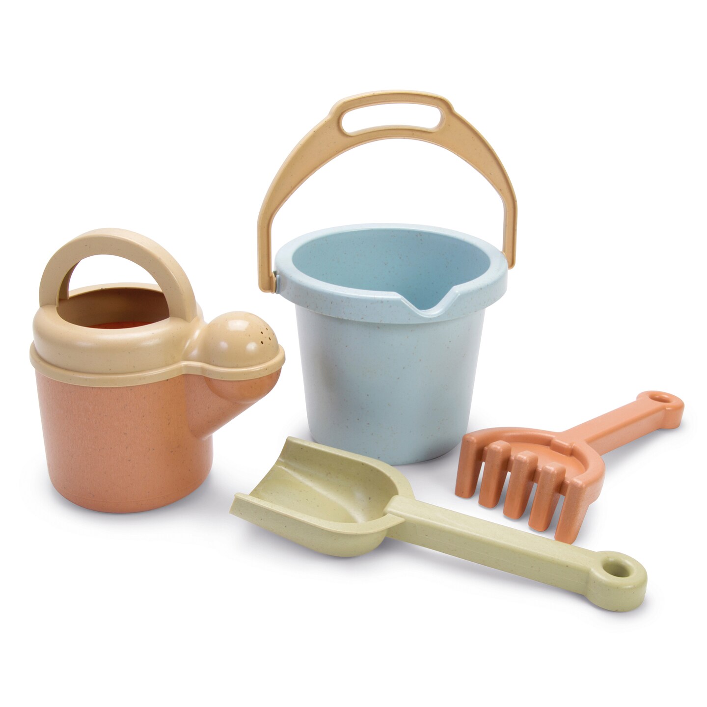 Dantoy: BIO Sand & Garden Set - 4 Piece Playset - Pretend Gardening, Outdoor Beach-Backyard-Sandbox Toy, Recycled Plastic, Kids & Toddlers Ages 2+