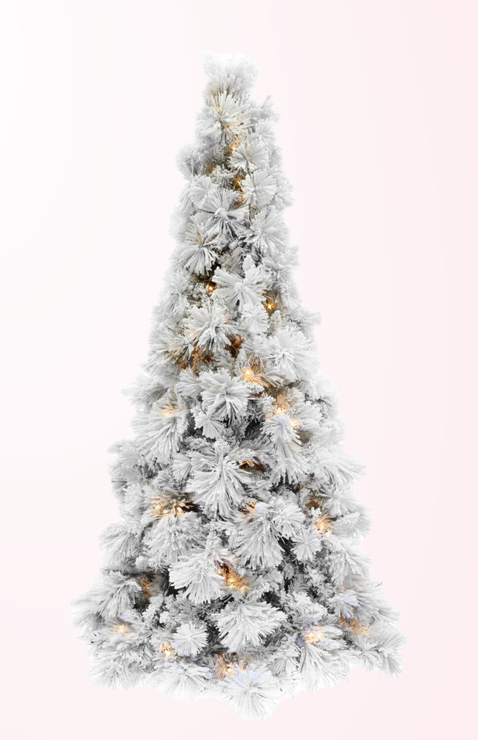 Pre Lit Slim holiday display Atka Christmas Tree 5ft with Warm White LED Lights