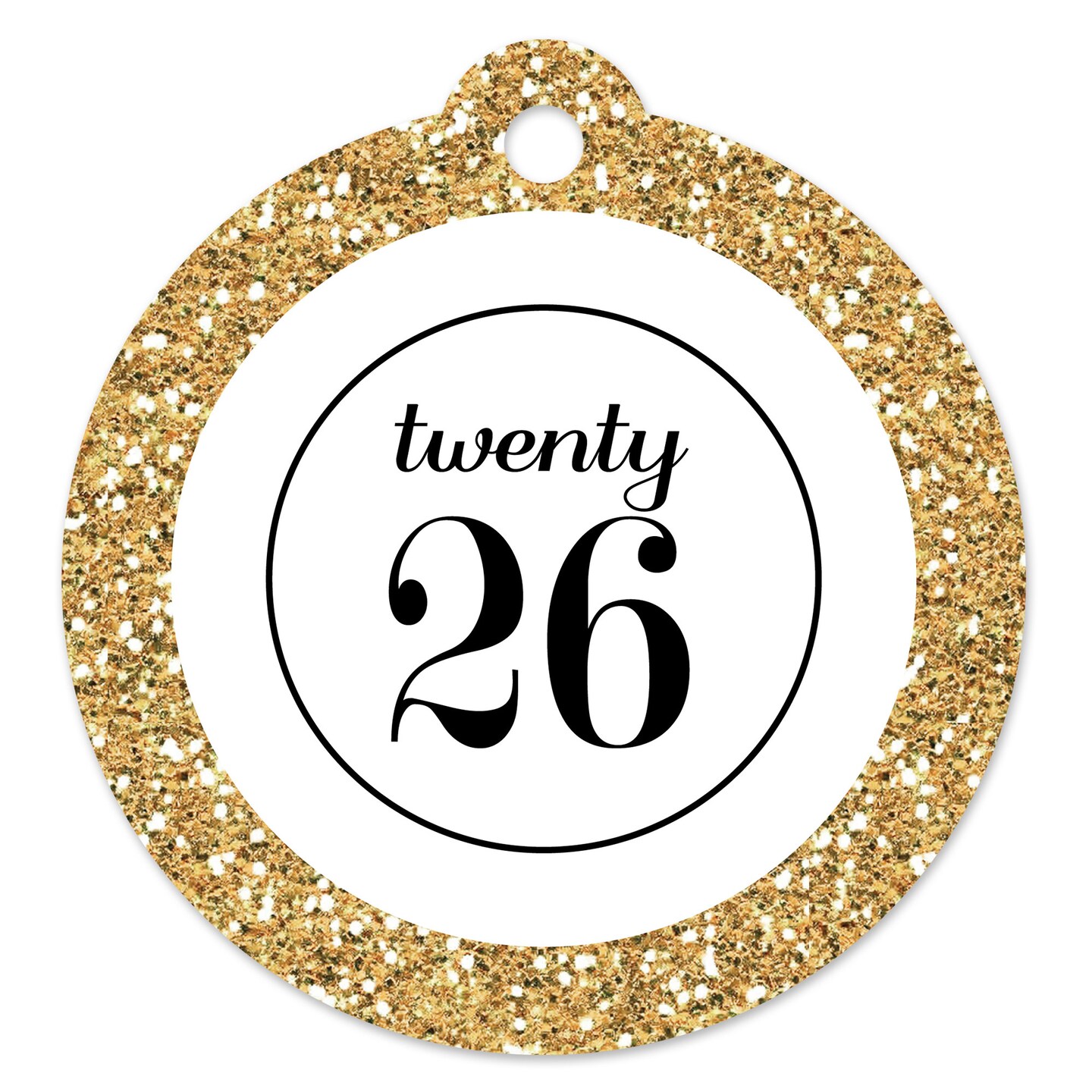 Big Dot of Happiness Gold Tassel Worth The Hassle - 2026 Graduation Party Favor Gift Tags (Set of 20)