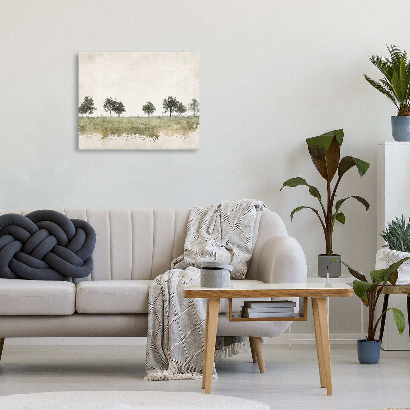 Stupell Industries Still Woodland in Neutrals Canvas, design by Mona Grace