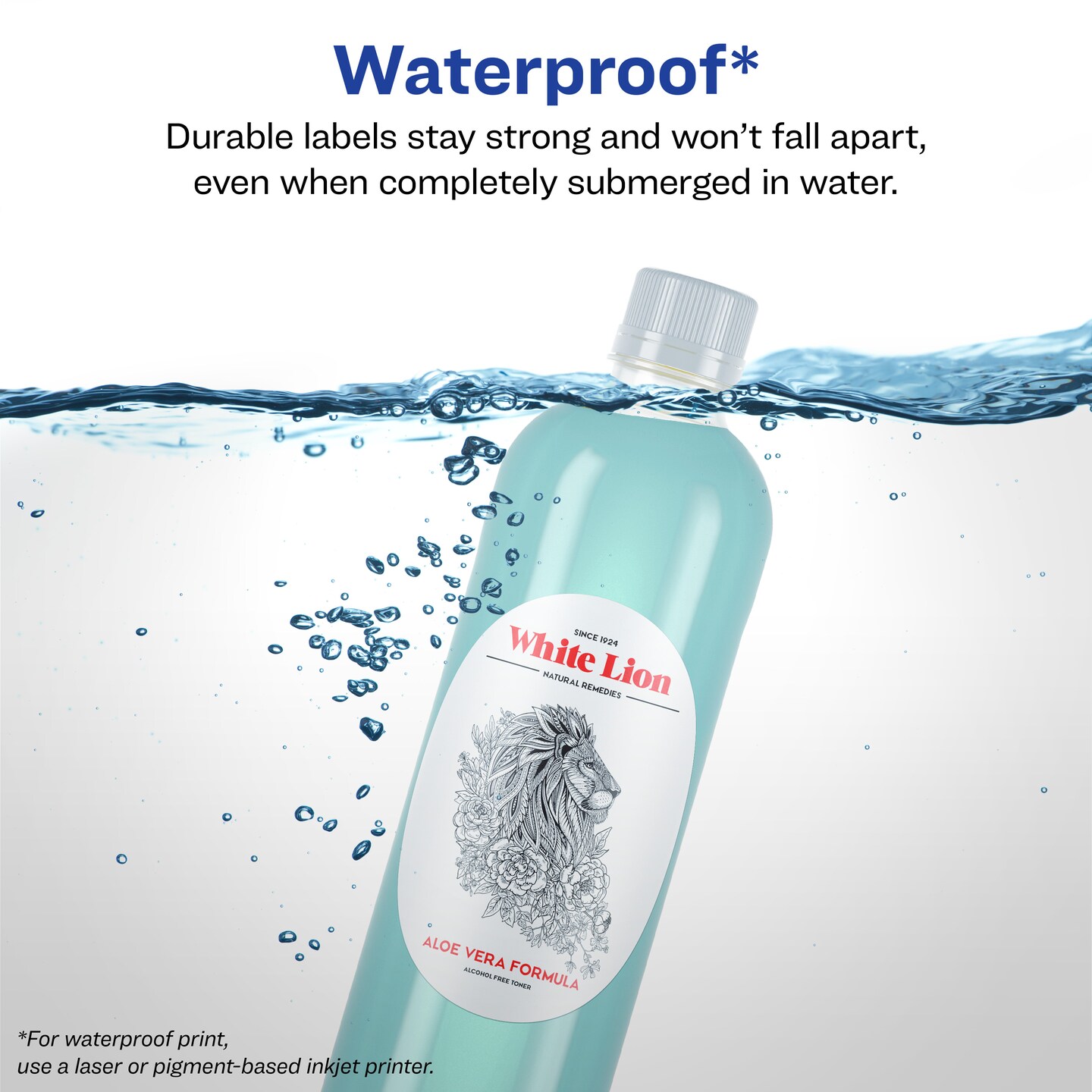 Avery Durable Waterproof Oval Labels with Sure Feed, 4.25" x 2.5"