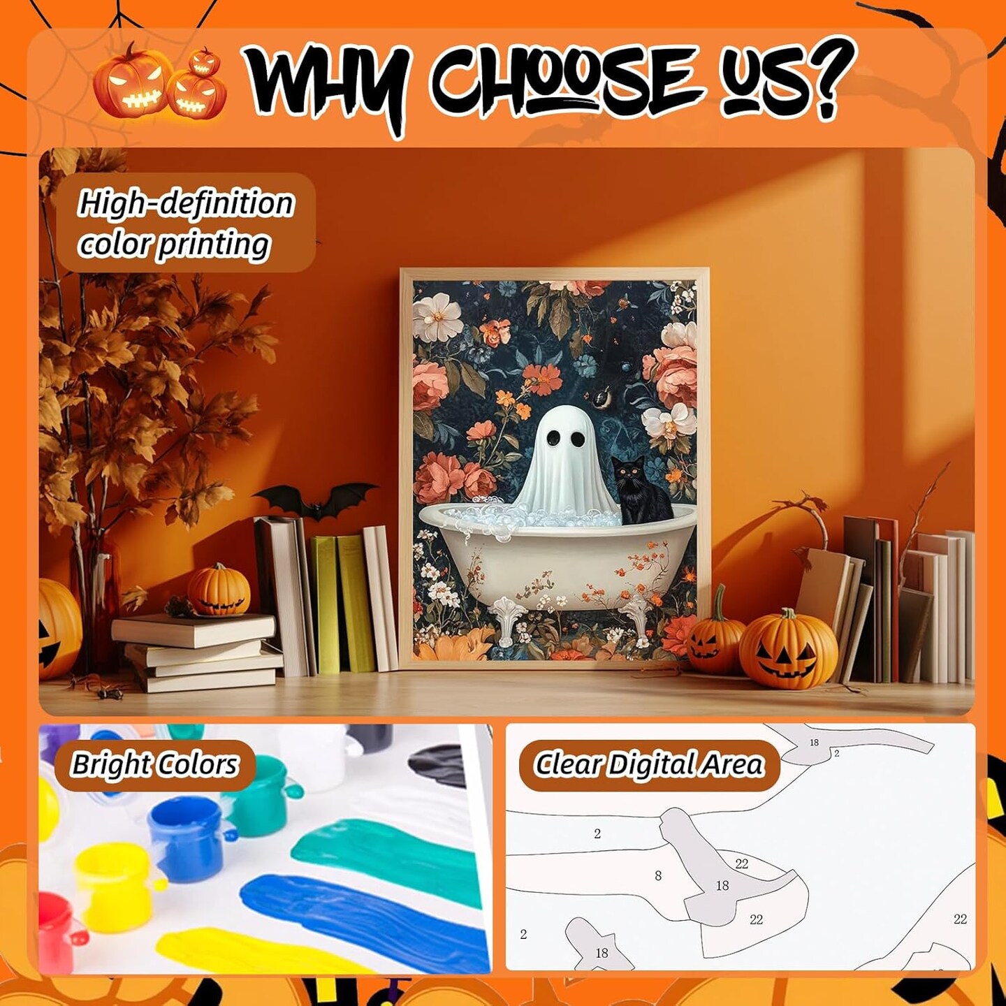 Halloween Paint by Numbers Kit (06-Halloween)
