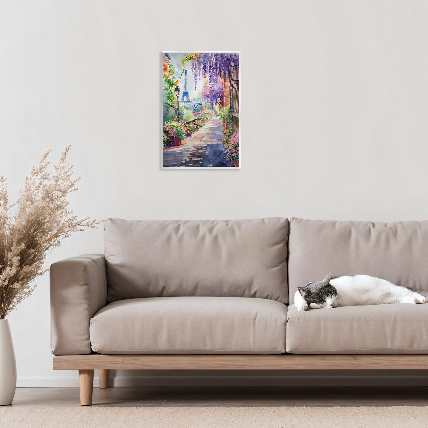 Stupell Industries Wisteria Walkway in Paris Wall Plaque, design by LSR Creative Studio