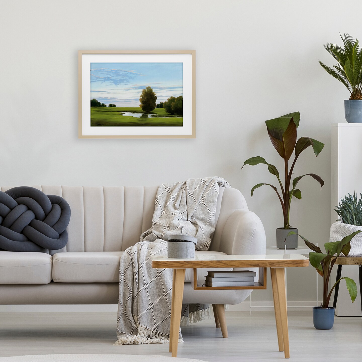 Stupell Industries Evening Light Countryside Framed Print Under Glass, design by Julie Peterson