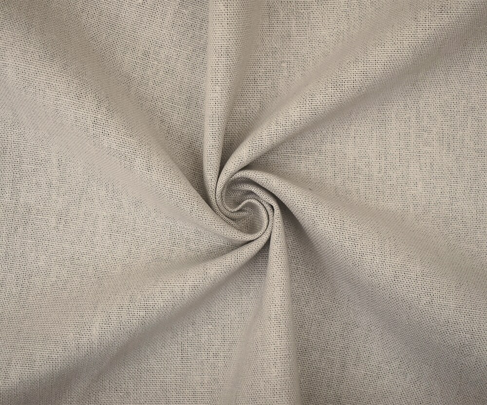 Light Gray Solid Linen Woven Shirting Fabric By the Yard