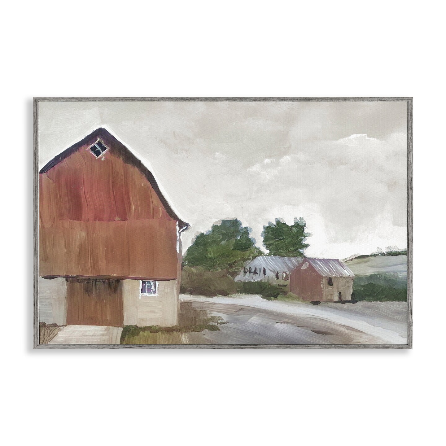 Stupell Industries Grace Farm Barn View Framed Giclee, design by Errico & Slyp