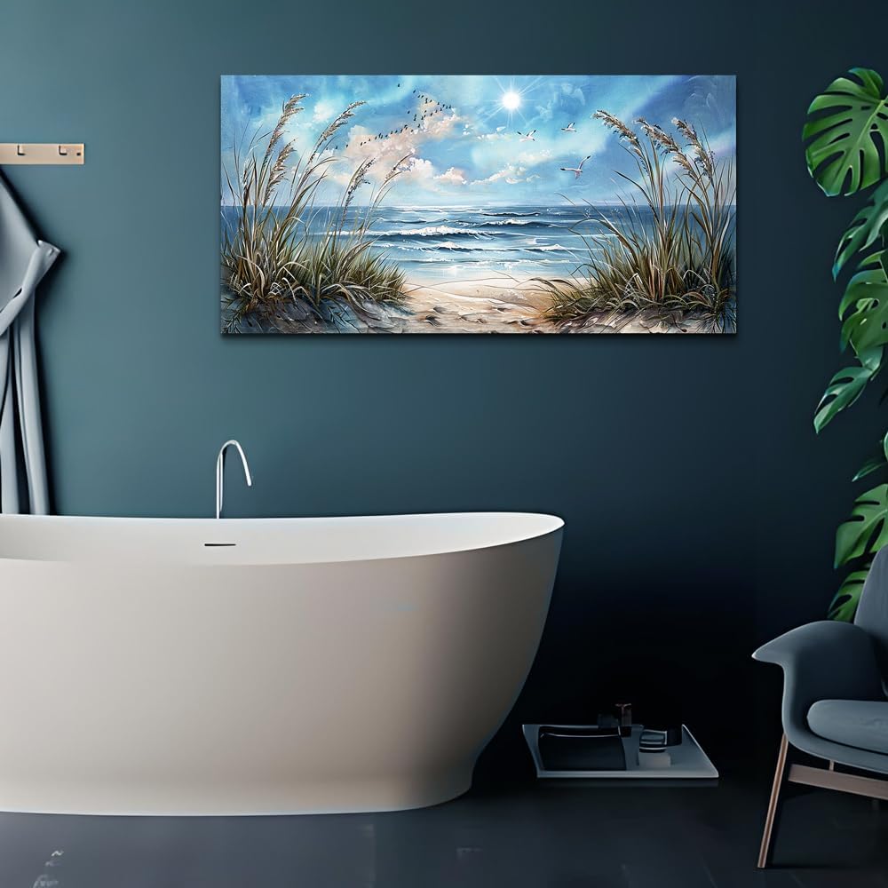 Summer Wall Art Decor For Living Room Wall Decor Sunshine Ocean Scenery