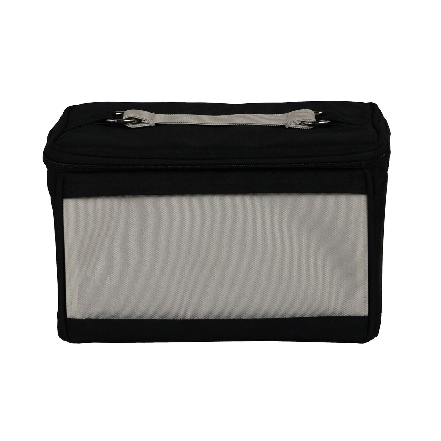 Everything Mary Sewing Kit Organizer Box, Tan- Supplies Storage Basket for Supplies and Accessories - Organization for Thread, Needles, Notions & Scissors - Portable Craft Caddy