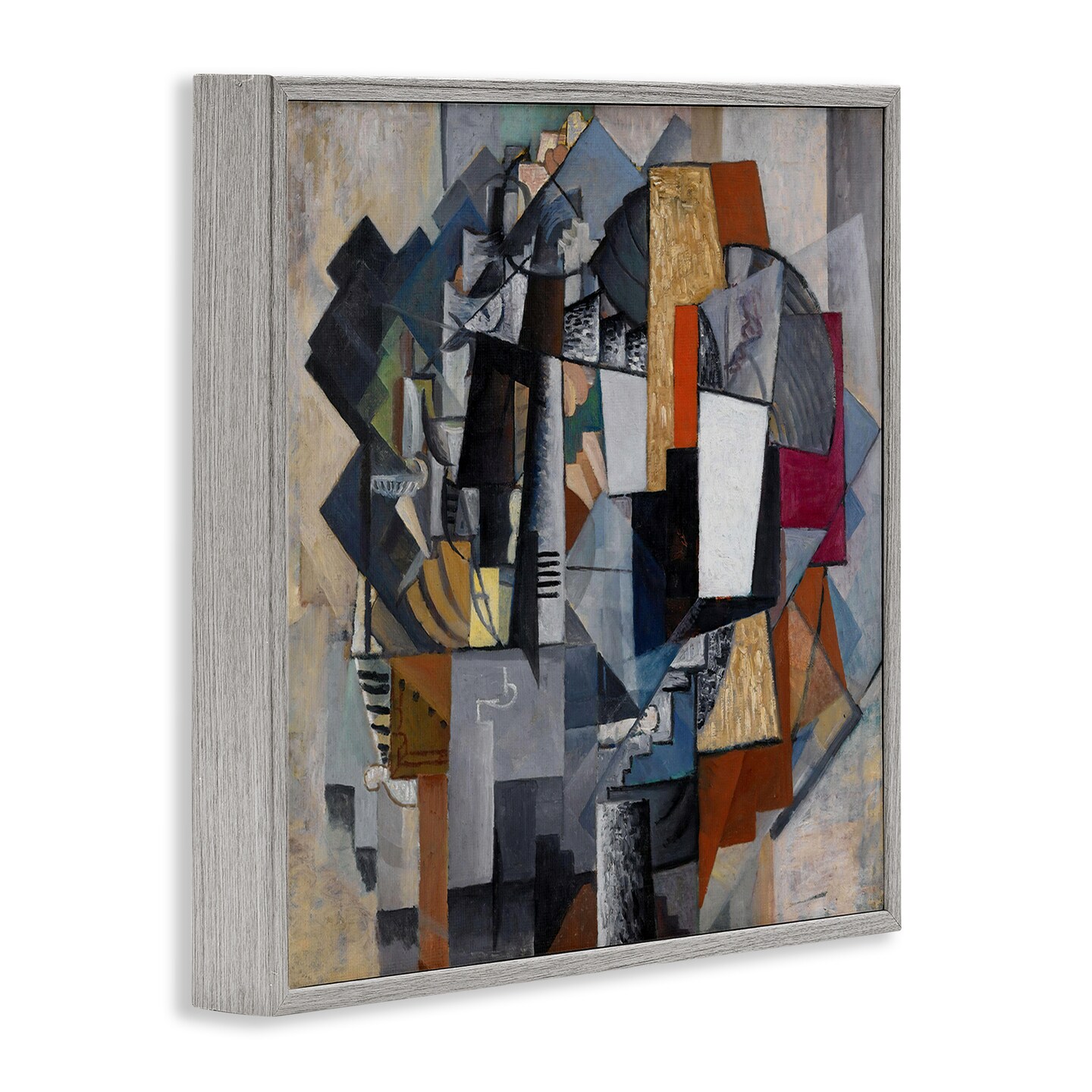 Stupell Industries Classical Abstract Collage Framed Giclee Wall Art Design by one1000paintings