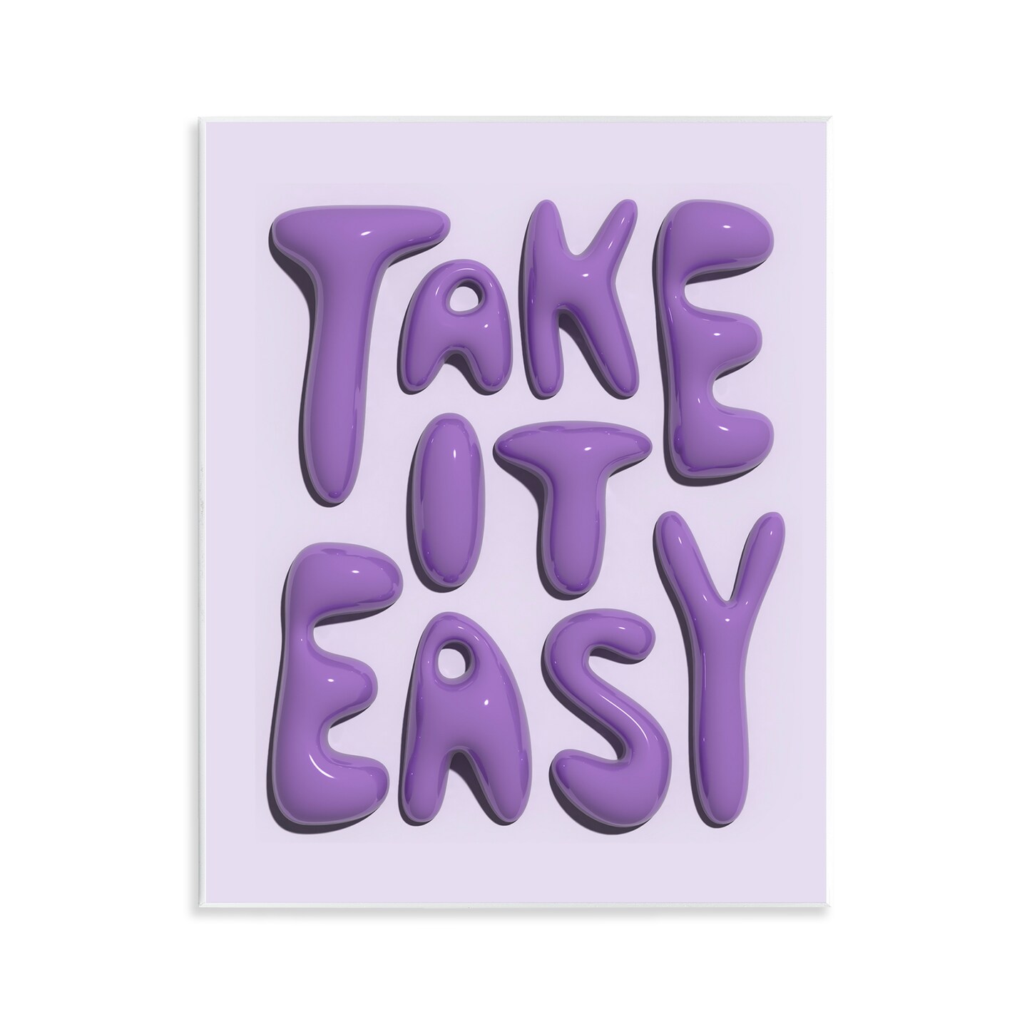 Stupell Industries Take It Easy Letters Wall Plaque Art Design by Victoria Barnes