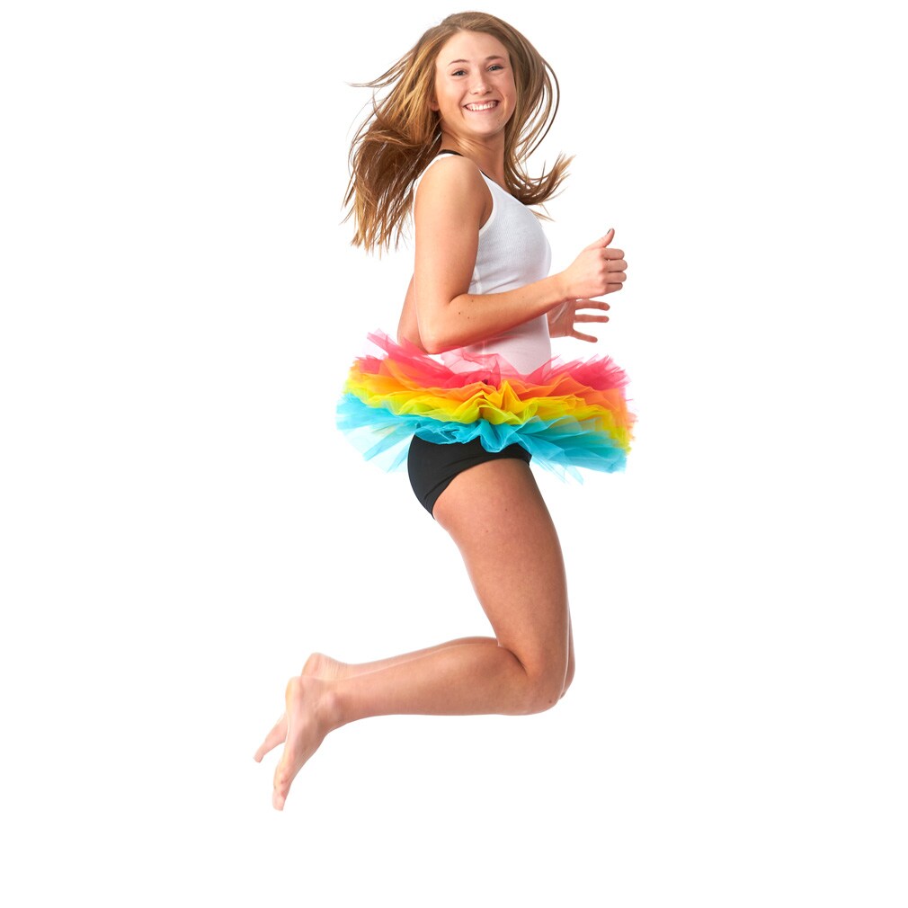 Teen/Adult Tutu 10-Layer Short Ballet Red