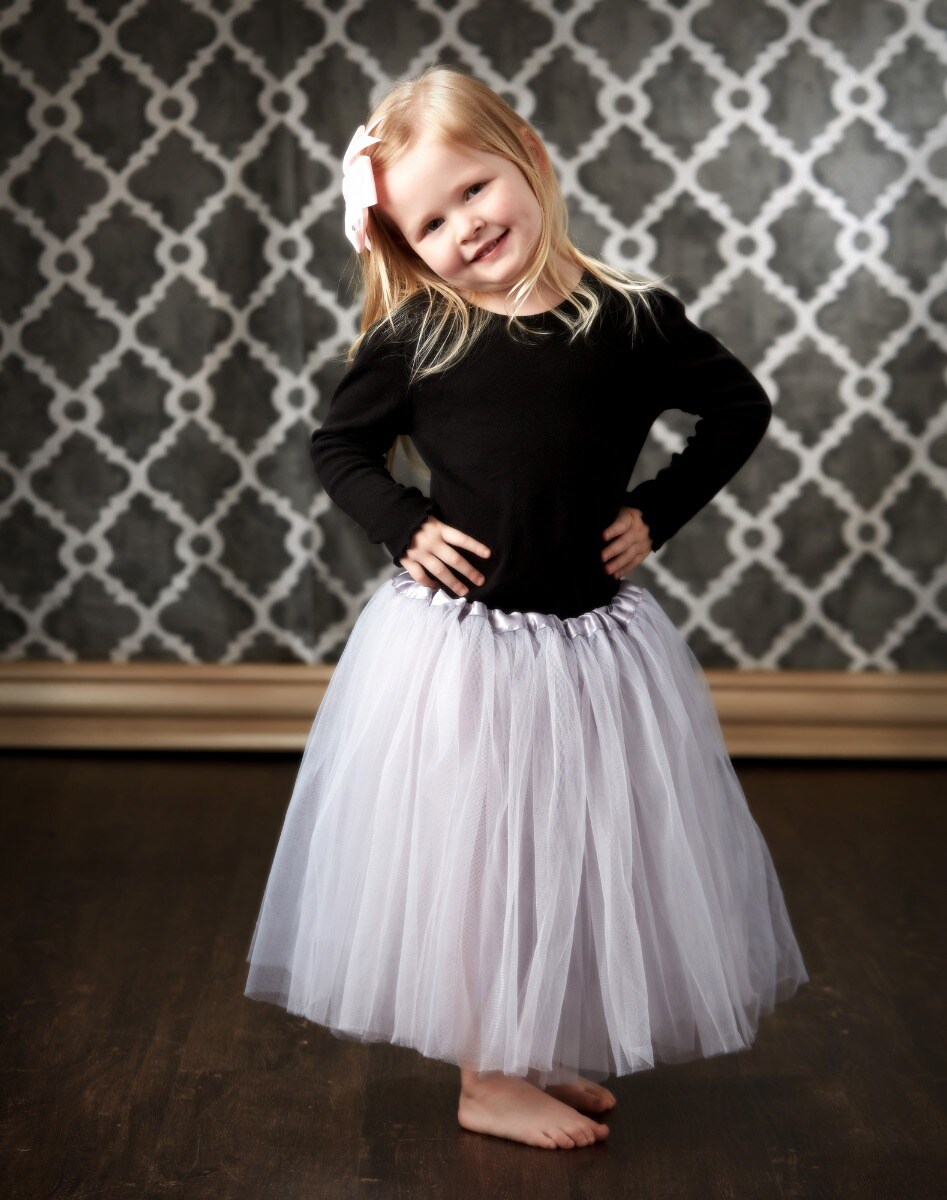 Big Girls Tutu 3-Layer Ballerina Light Blue
