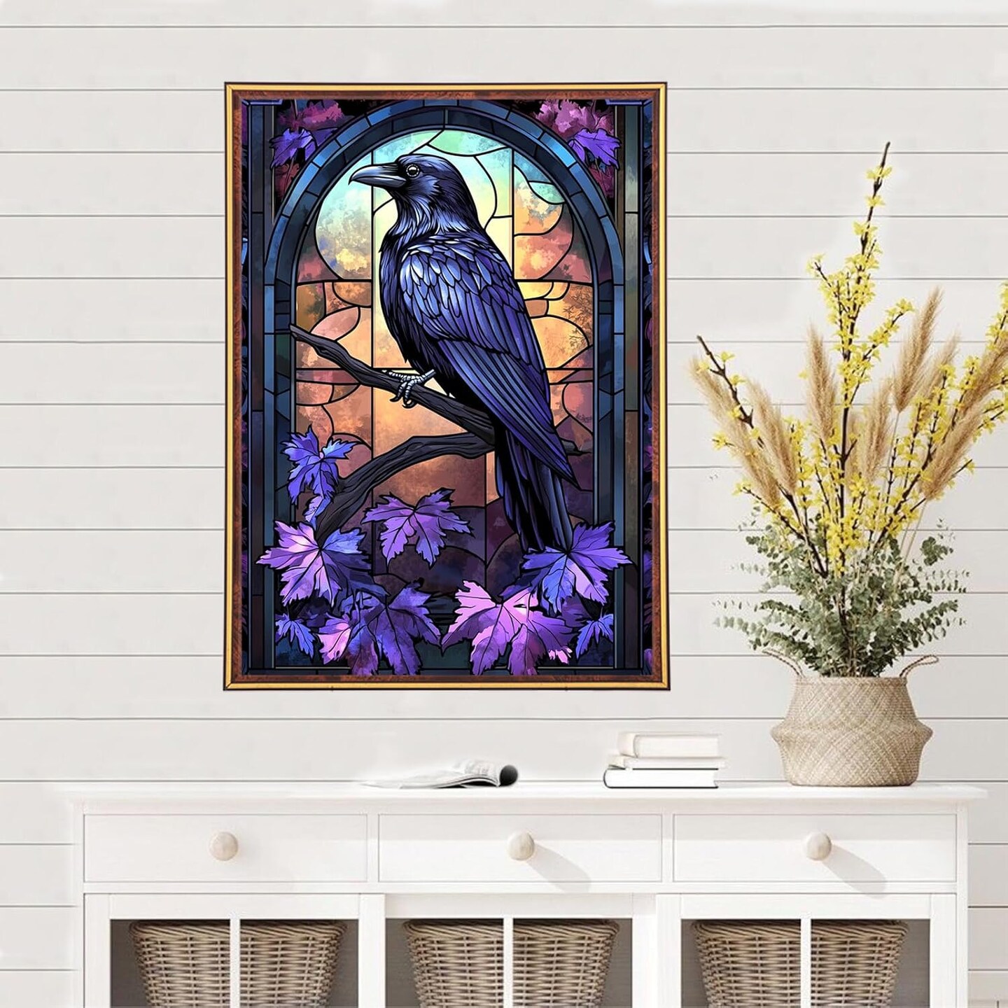 Crow Diamond Painting Kits for Adults (W) 15.75 x 11.81 x 0.31 inches