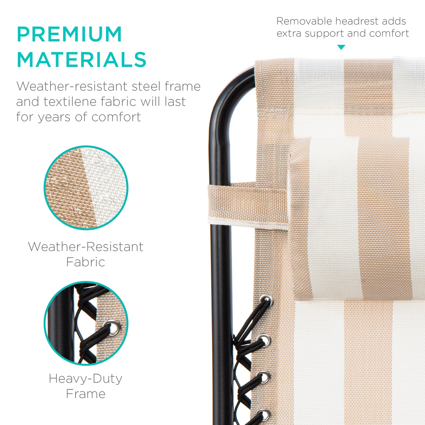 Best Choice Products Set of 2 Zero Gravity Lounge Chair Recliners for Patio, Pool w/ Cup Holder Tray