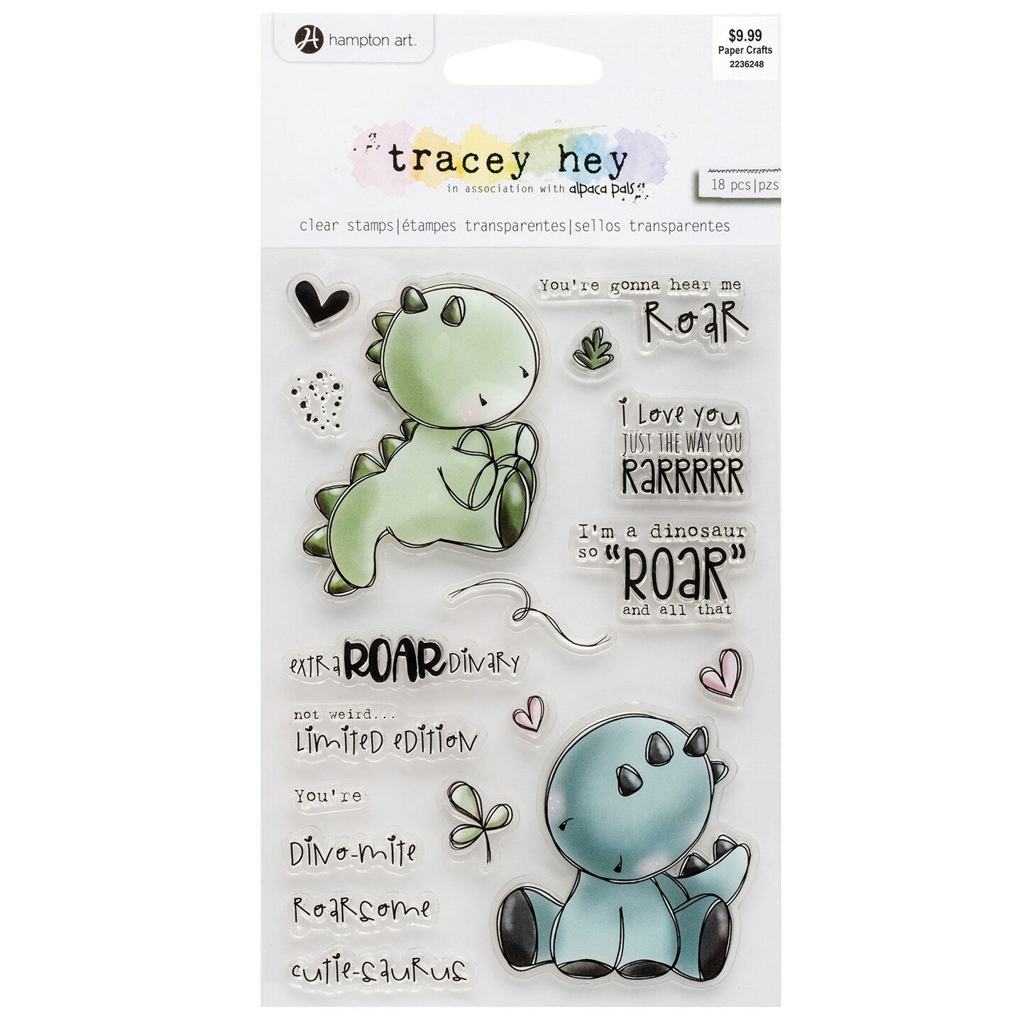 American Crafts Stickers-Roarsome
