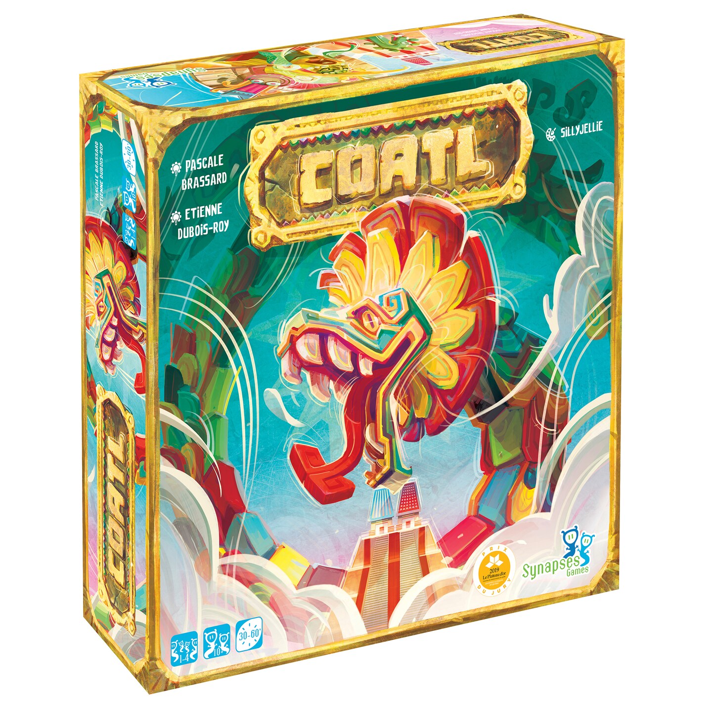 Synapses Games: Coatl, Strategy Board Game, Play in Solo Mode, Or With Up to 4 Players, 30 to 60 Minute Play Time, For Ages 10 and up