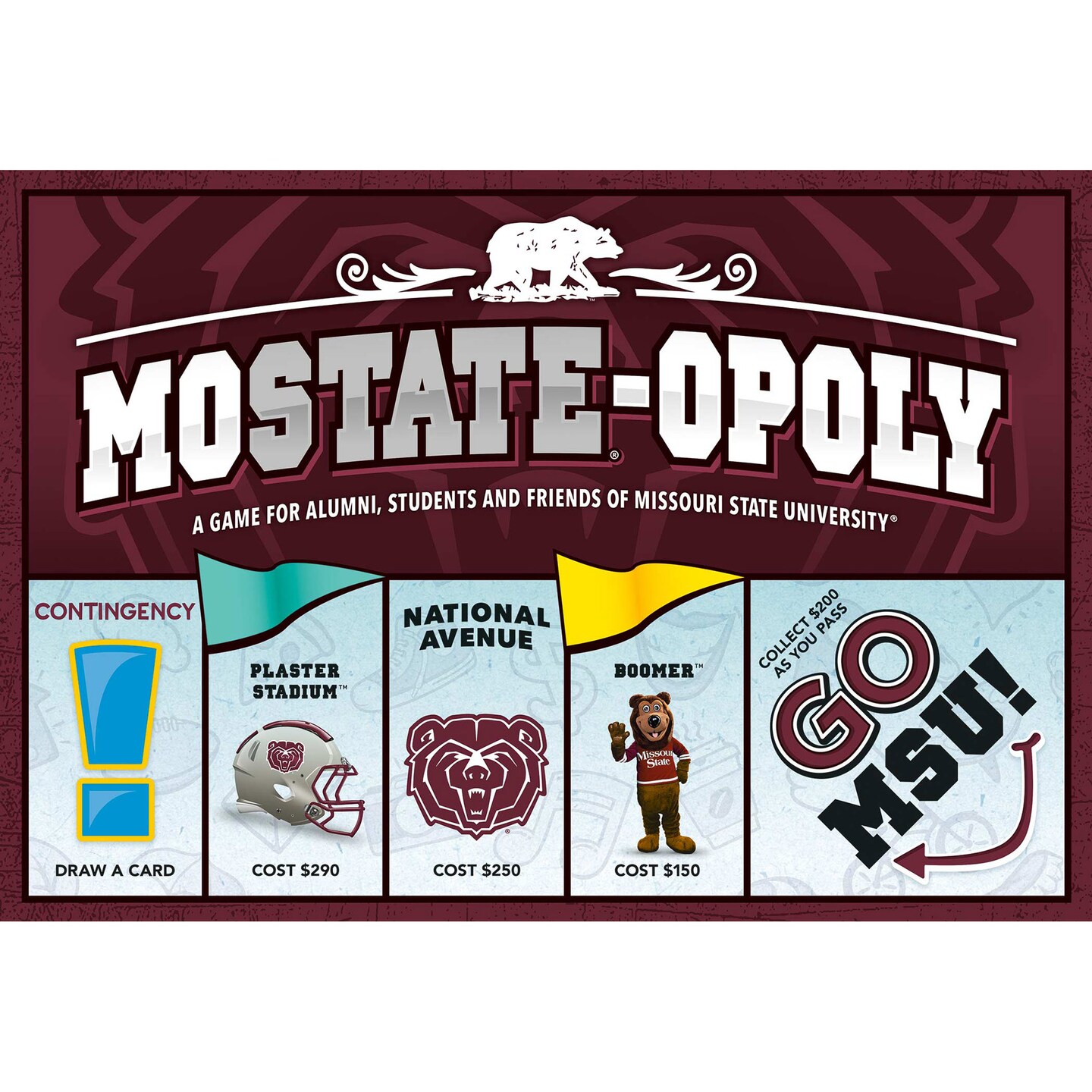 Late For The Sky: Missouri State Univiersity Mo State-Opoly Monopoly Board Game