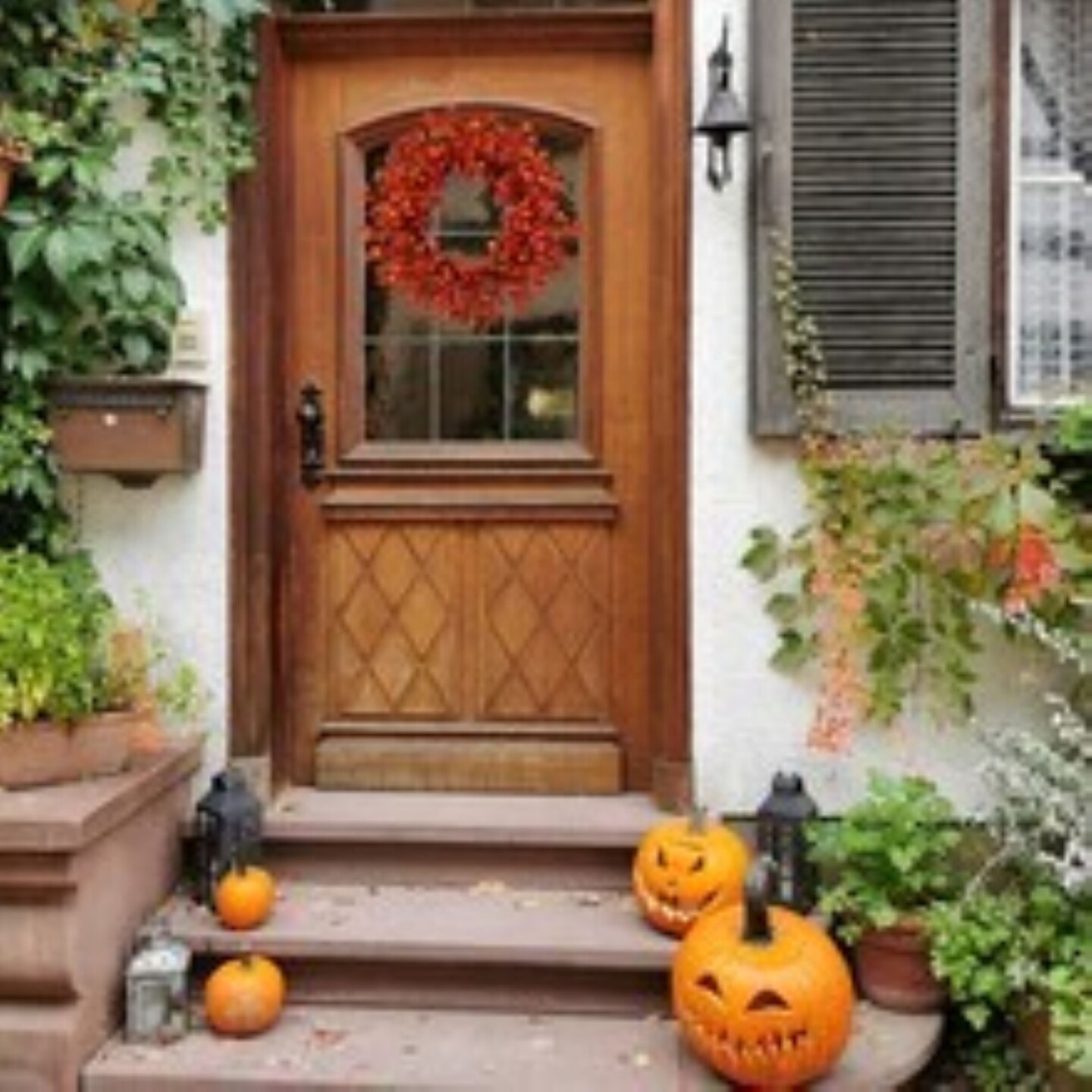 4-Pack 22&#x22; Orange Hawthorn Berry Wreath - Lifelike Berries, Indoor/Outdoor Use, Front Door Decor - Autumn &#x26; Fall Holiday D&#xE9;cor - 2024 Christmas Collection, Floral Home by Artificial Flowers