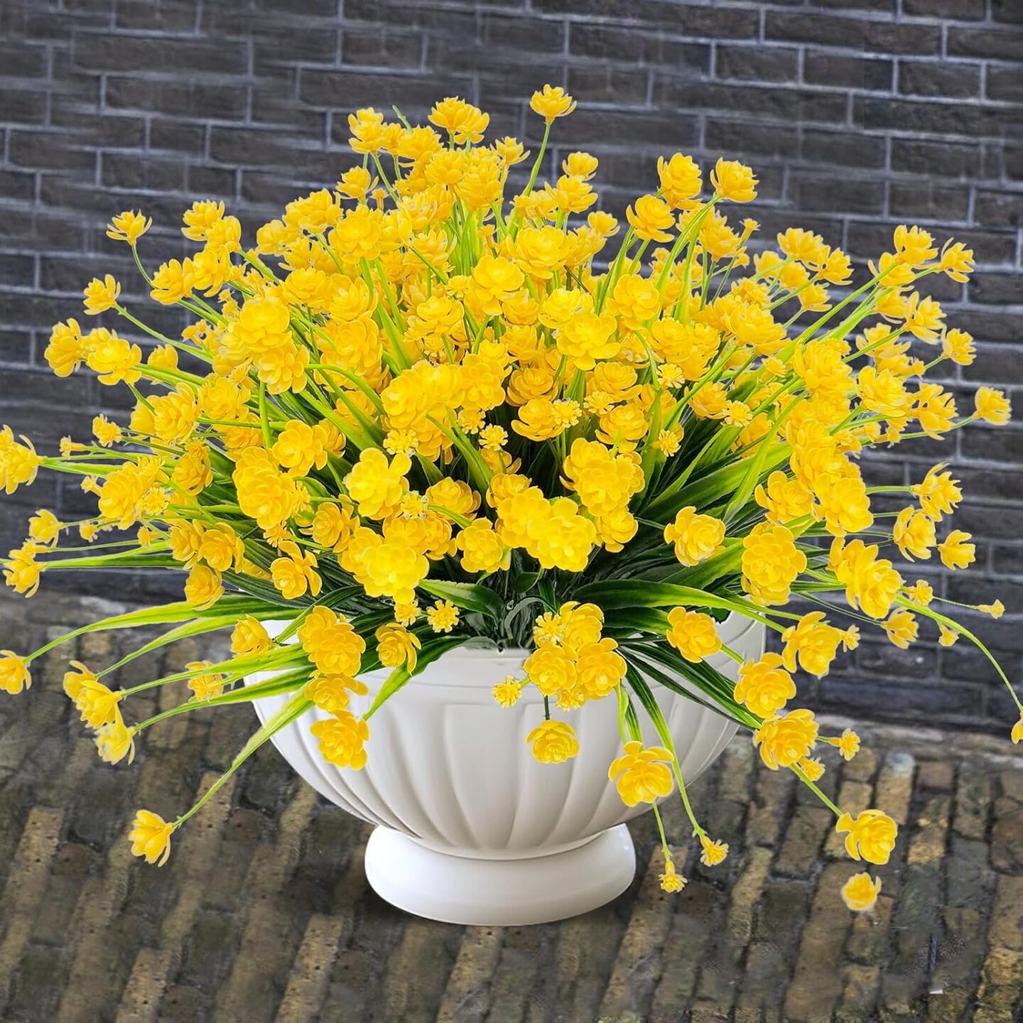 20 Bundles Artificial Flowers for Outdoors Fake Plants Summer Decor