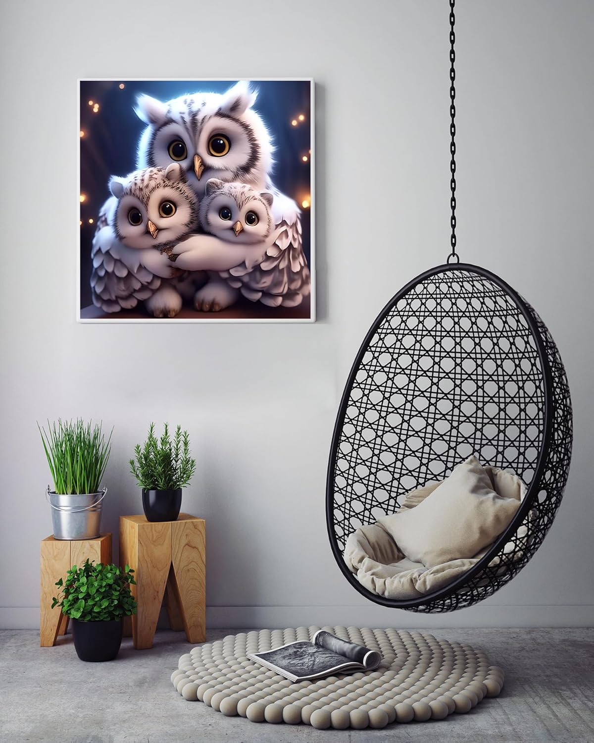 5D Diamond Painting Kits - DIY Owl Diamond Art