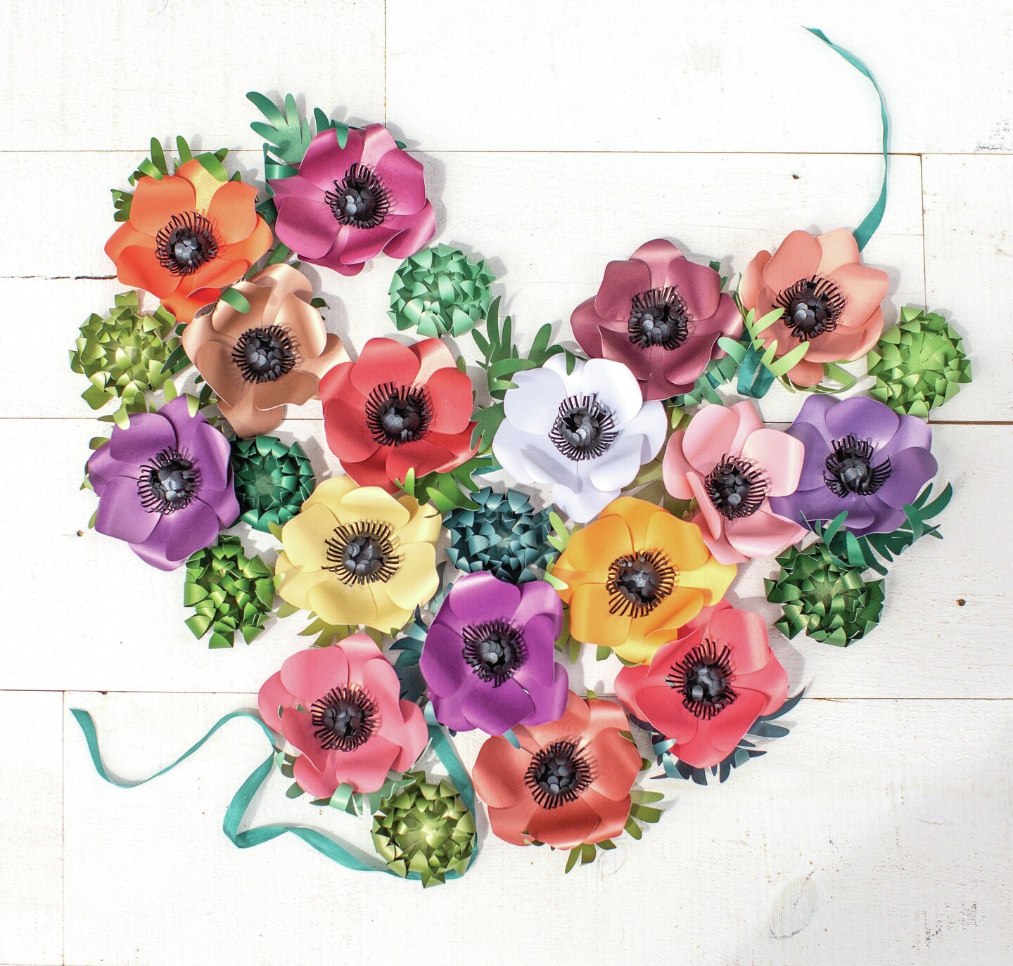 Lia Griffith Frosted Craft Tissue Paper 12"X12" 20/Pkg-Melon-Pinks