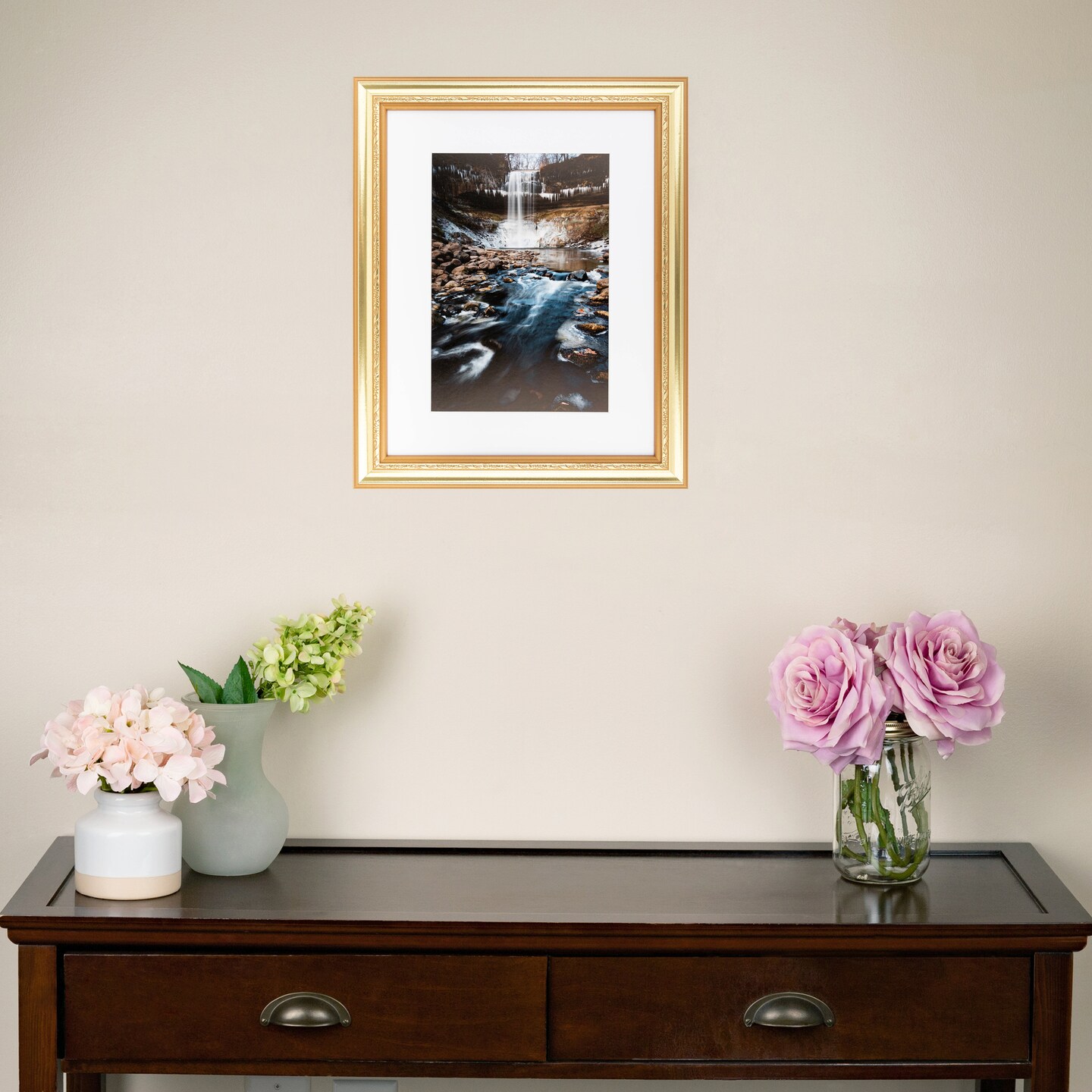 ArtToFrames 6x8 Inch Picture Frame, This 1.00 Inch Custom Wood Poster Frame is Available in Multiple Colors, Great for Your Art or Photos - Comes with Regular Glass and Corrugated Backing (A54BP)