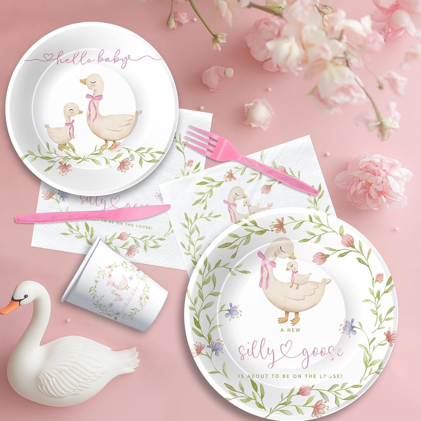 Baby Shower Plates and Napkins Decorations Tableware