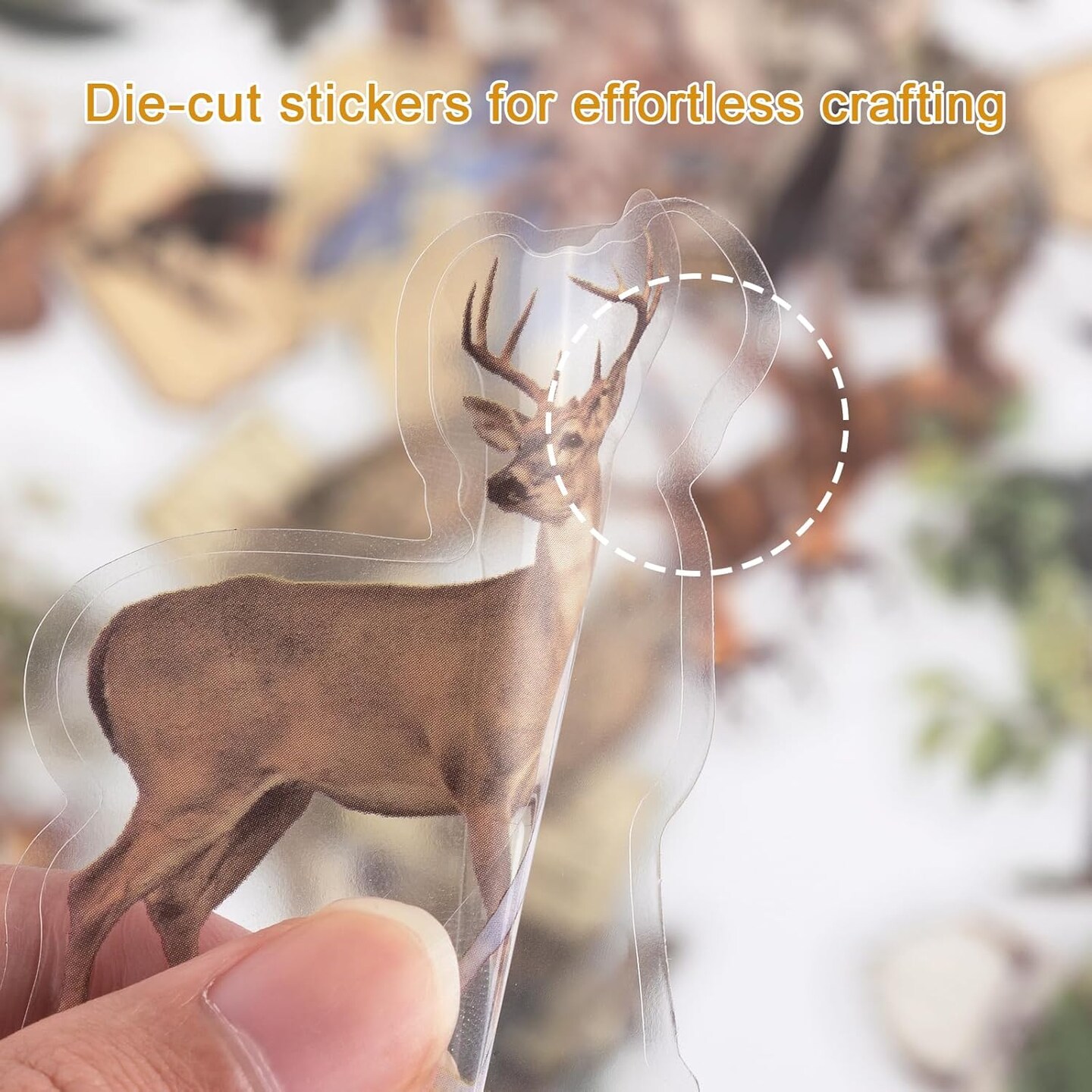 Pack of 240 Nature Themed Scrapbook Pre-Cut Stickers (Multicolor) 7.1 x 4.5 x 0.39 inches