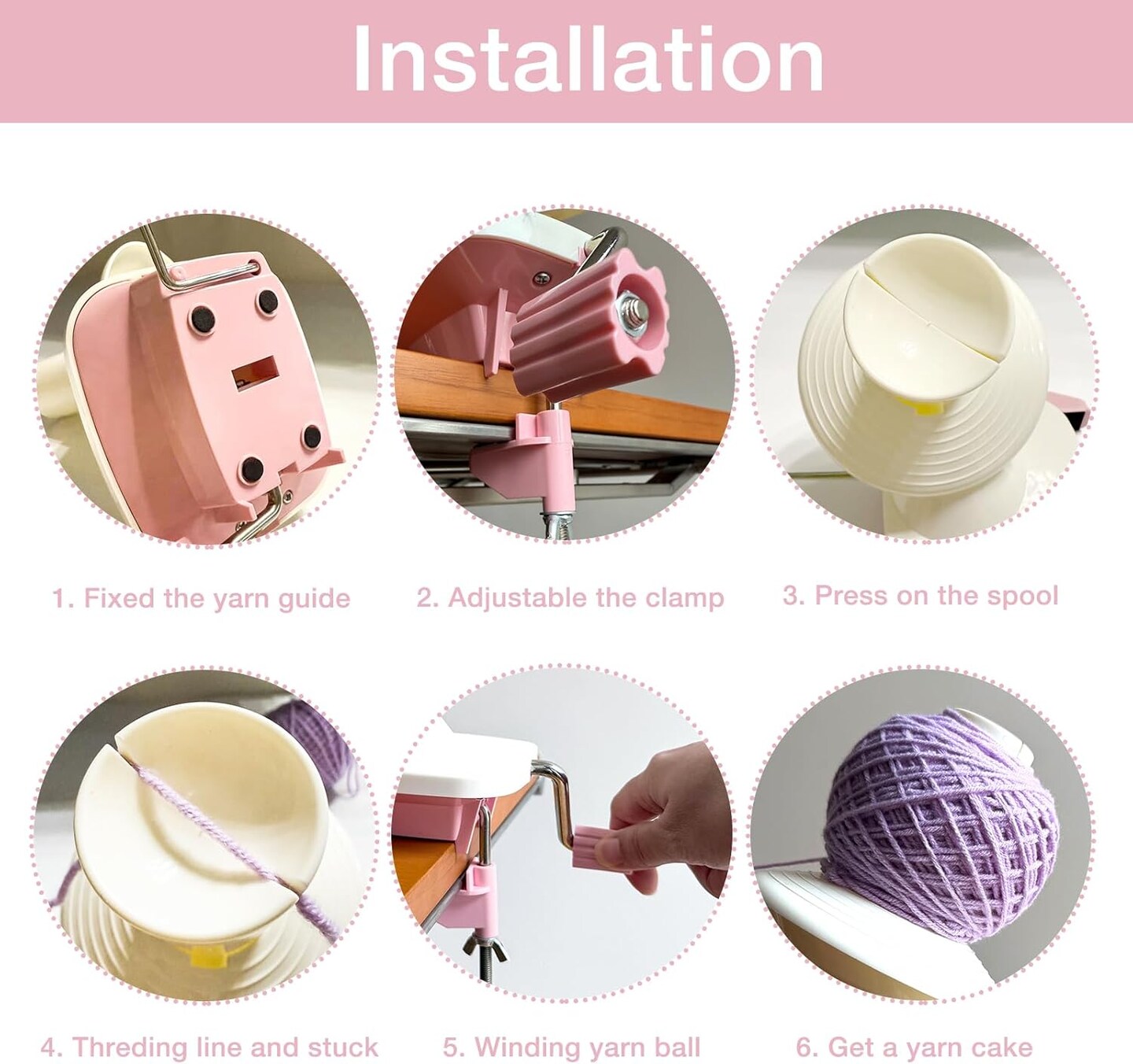 Yarn Ball Winder for Crocheting