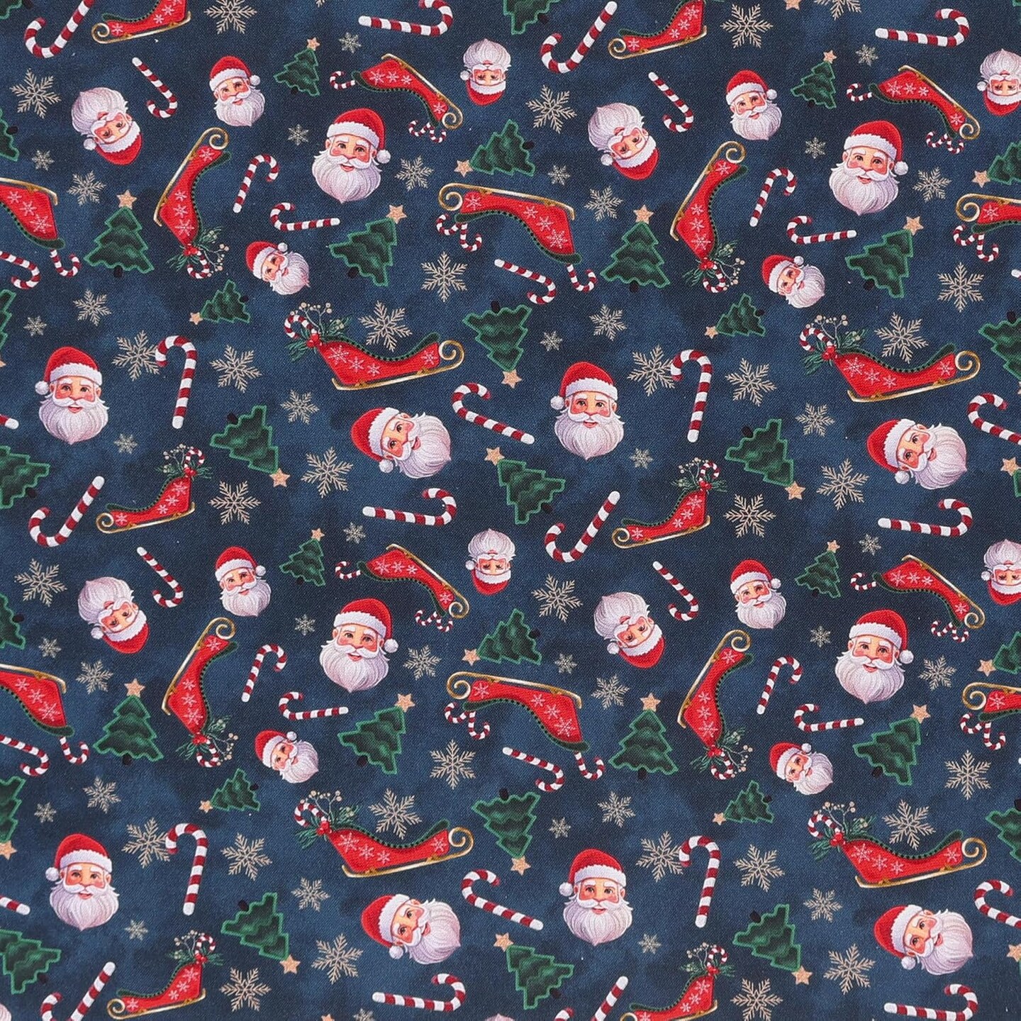 Mook Fabrics Christmas Deck The Halls Cotton Fabric [45in. Wide] - By The Yard